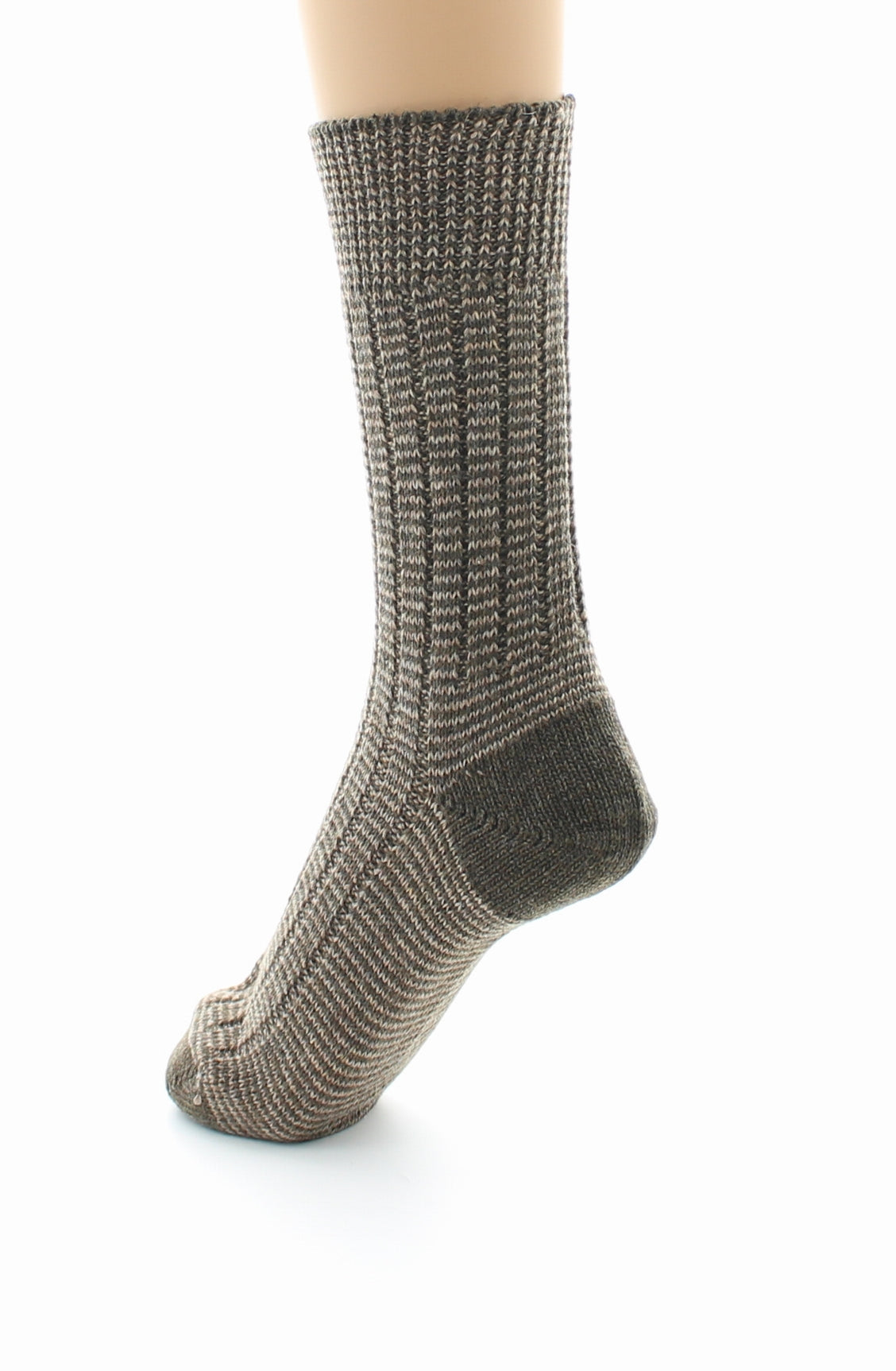 Chaussettes de travail homme Inusables en polyamide cardé MARRON
