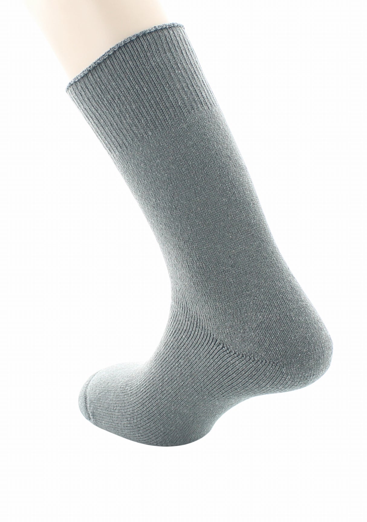 Chaussettes de travail homme Perrin laine/polyamide tout bouclette GRIS