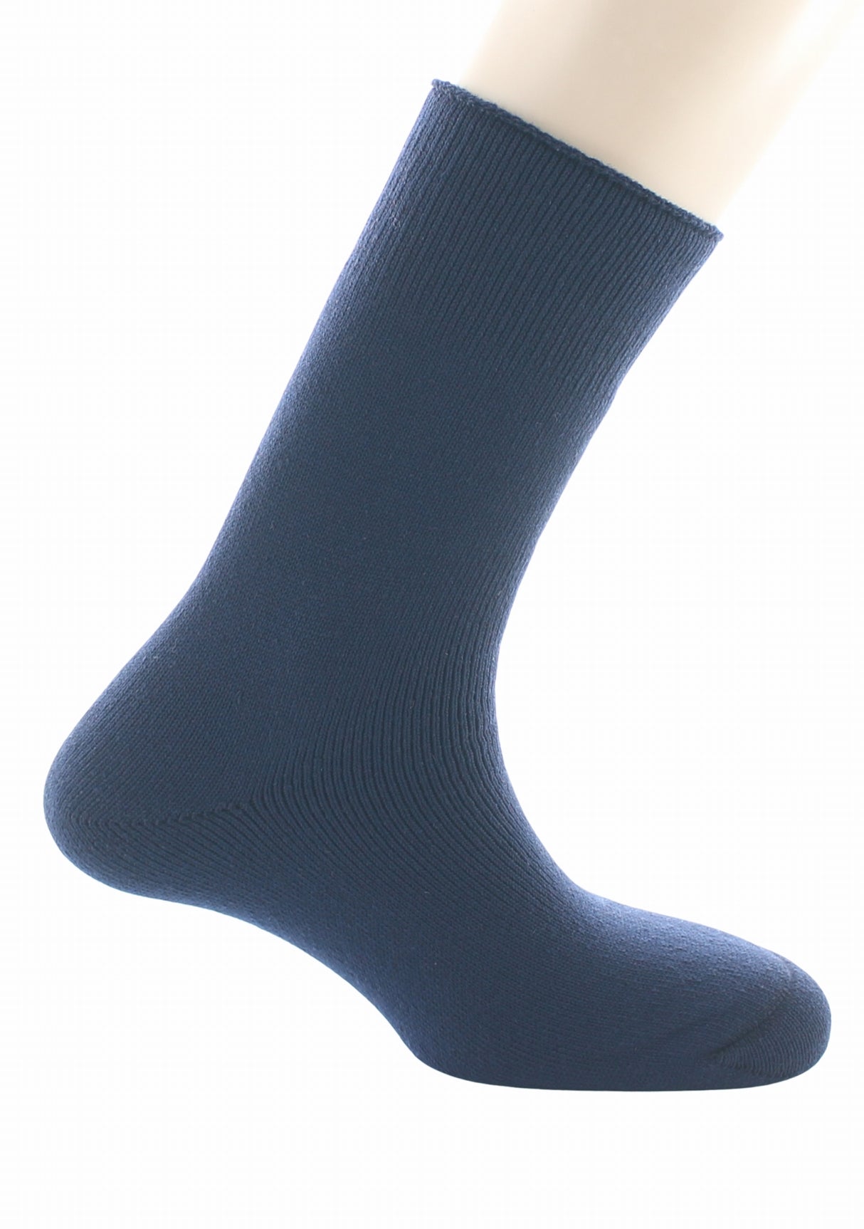 Chaussettes de travail homme Perrin laine/polyamide tout bouclette MARINE