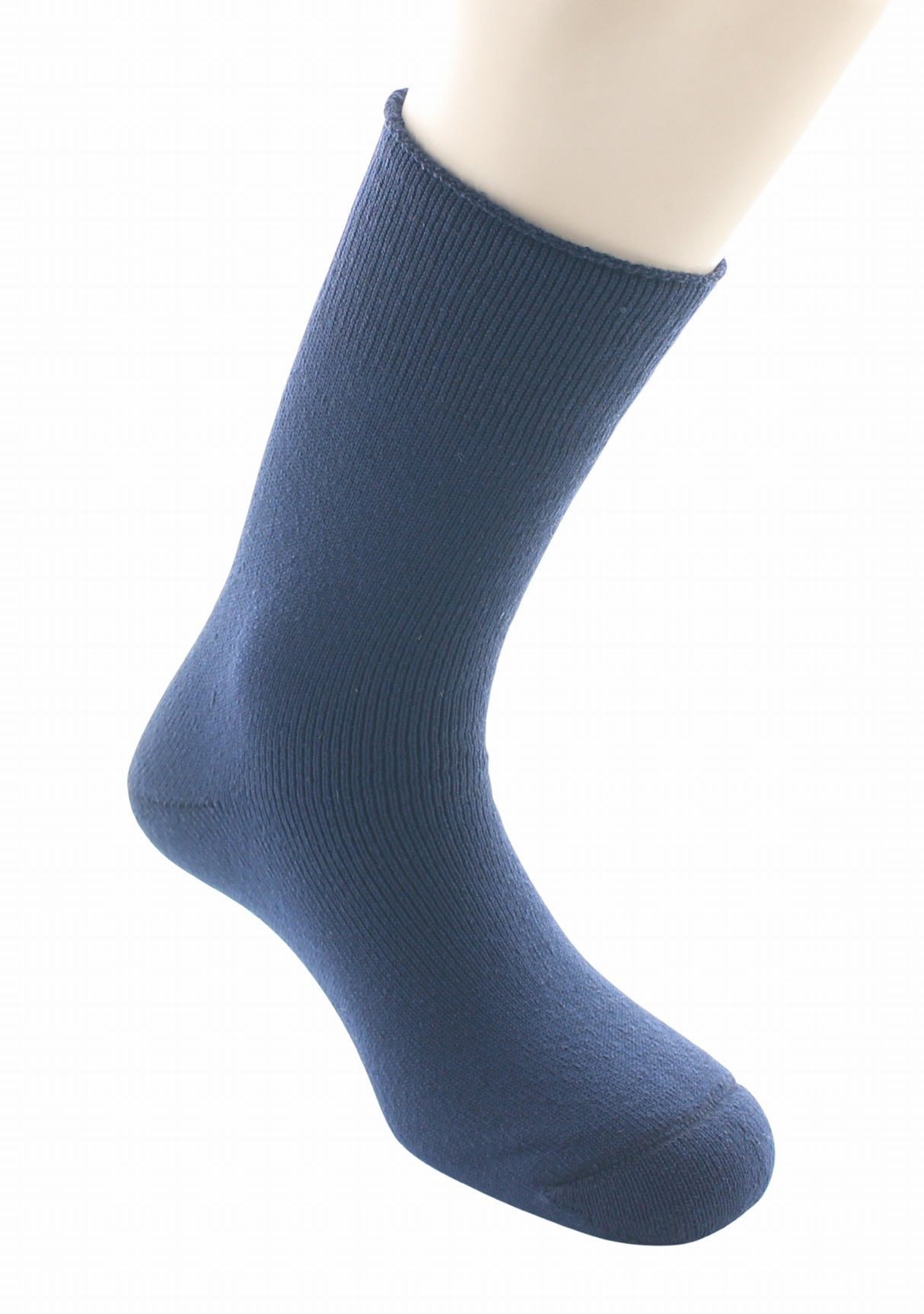 Chaussettes de travail homme Perrin laine/polyamide tout bouclette MARINE