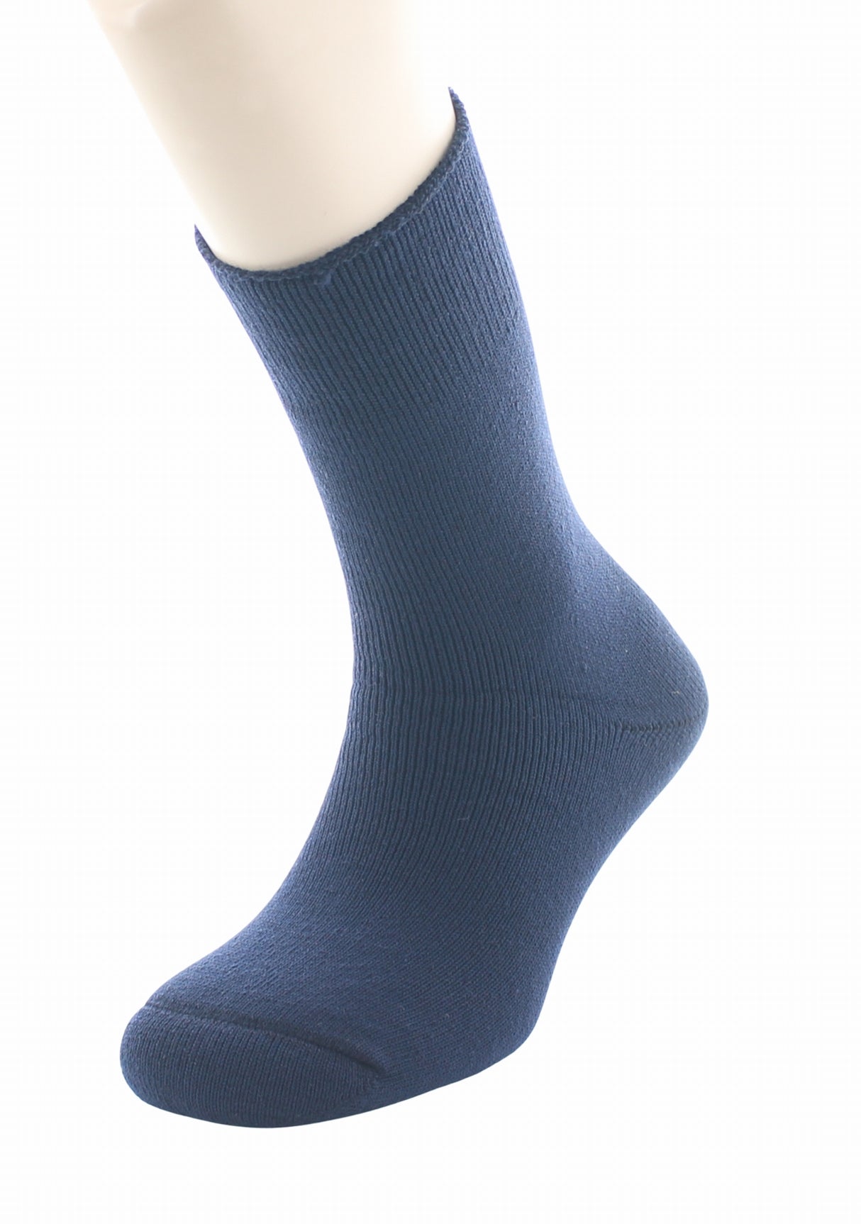 Chaussettes de travail homme Perrin laine/polyamide tout bouclette MARINE