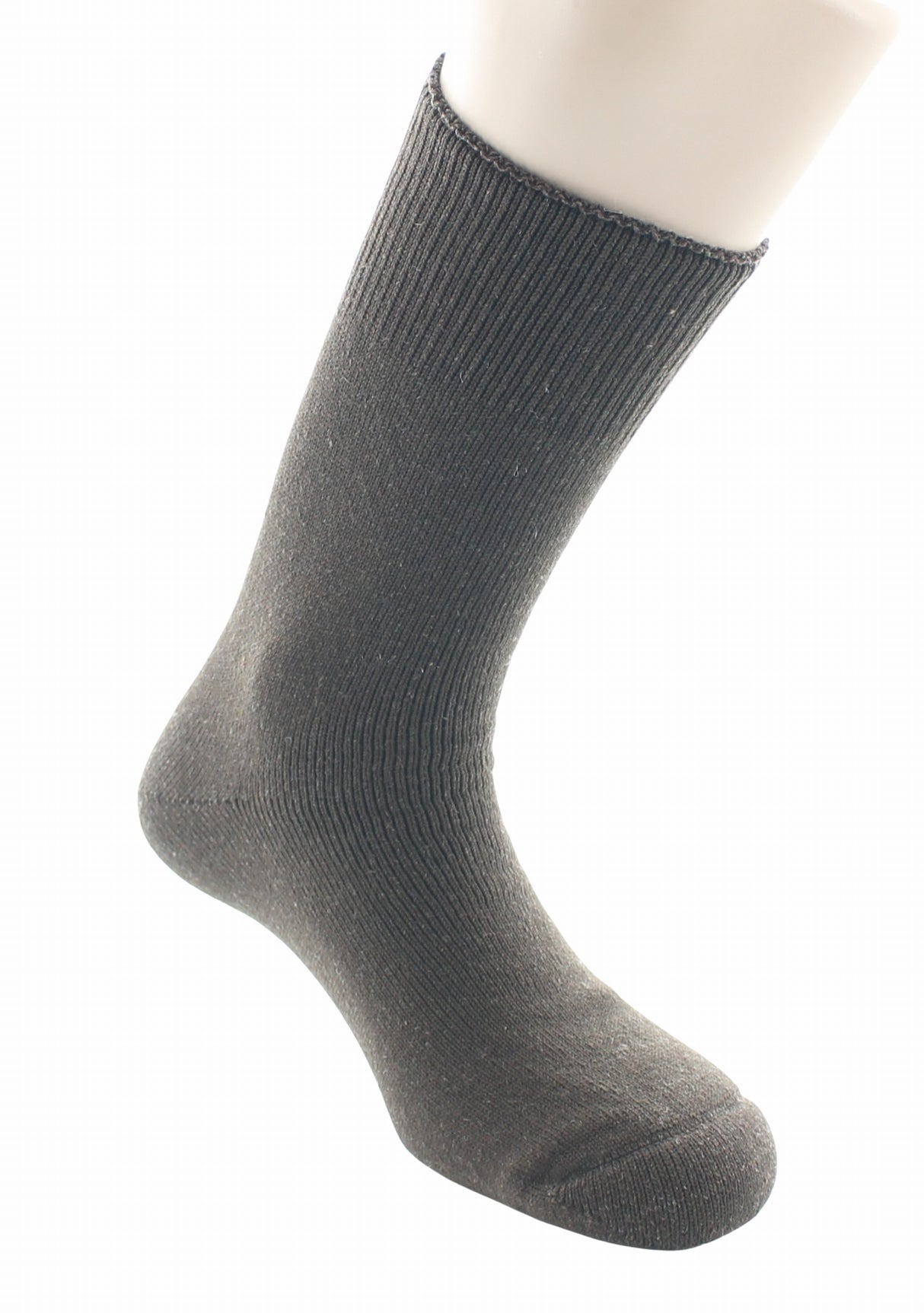 Chaussettes de travail homme Perrin laine/polyamide tout bouclette MARRON