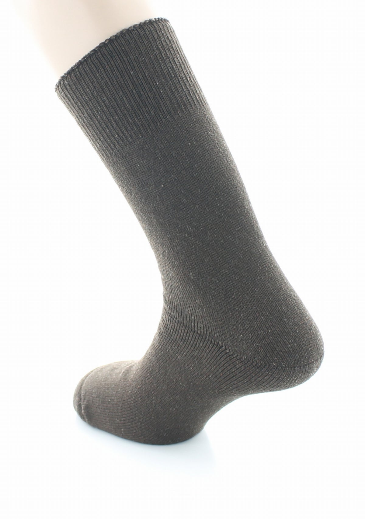 Chaussettes de travail homme Perrin laine/polyamide tout bouclette MARRON