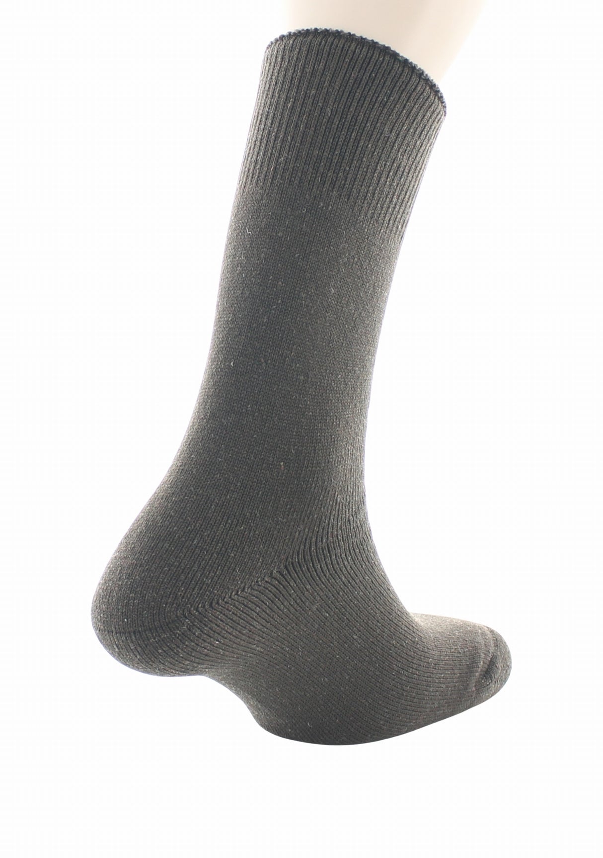 Chaussettes de travail homme Perrin laine/polyamide tout bouclette MARRON