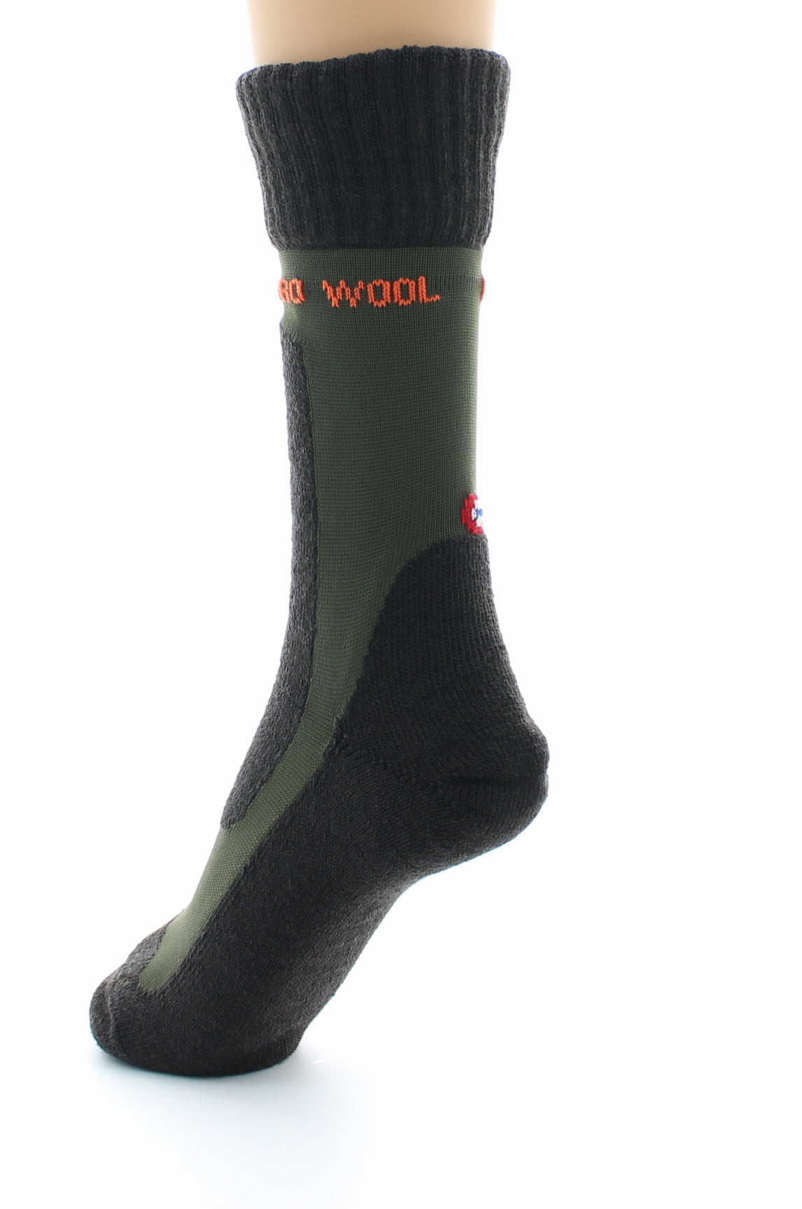 Chaussettes de travail mixtes pro en laine peignée MARRON