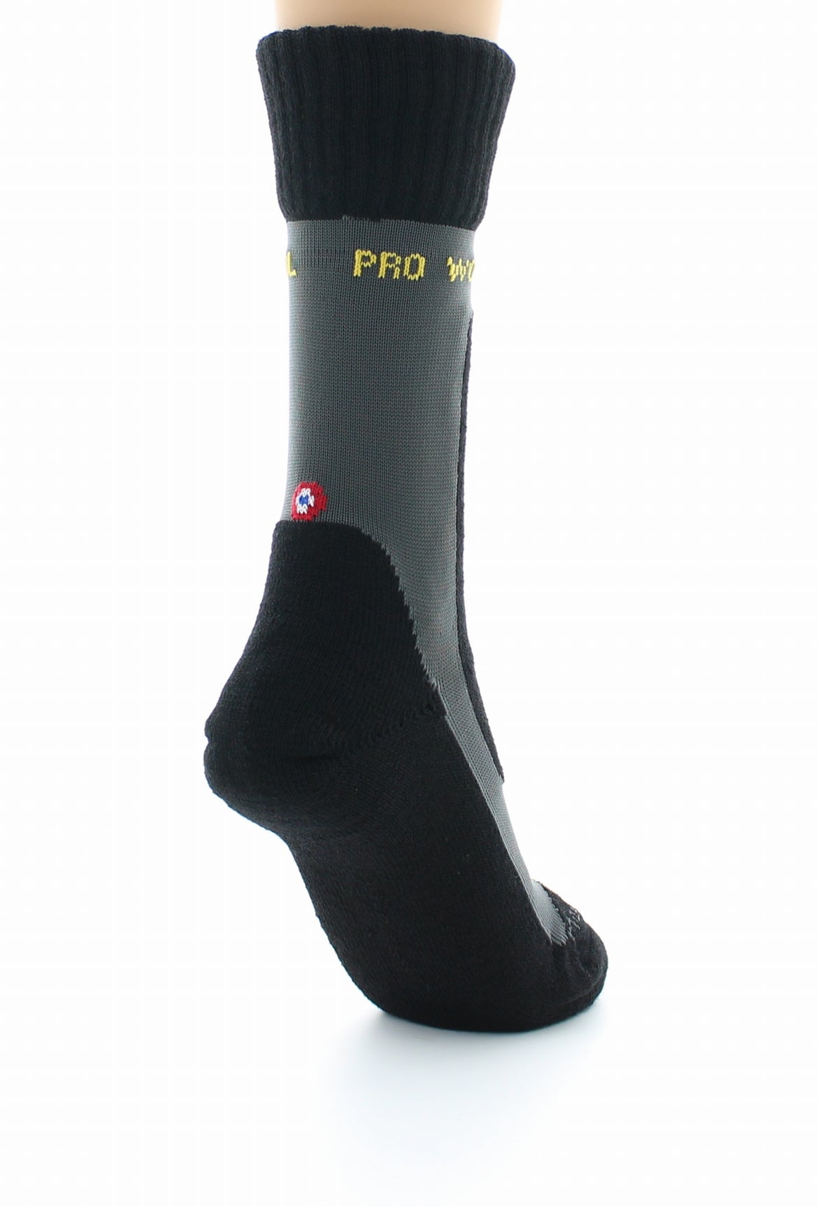 Chaussettes de travail mixtes pro en laine peignée NOIR