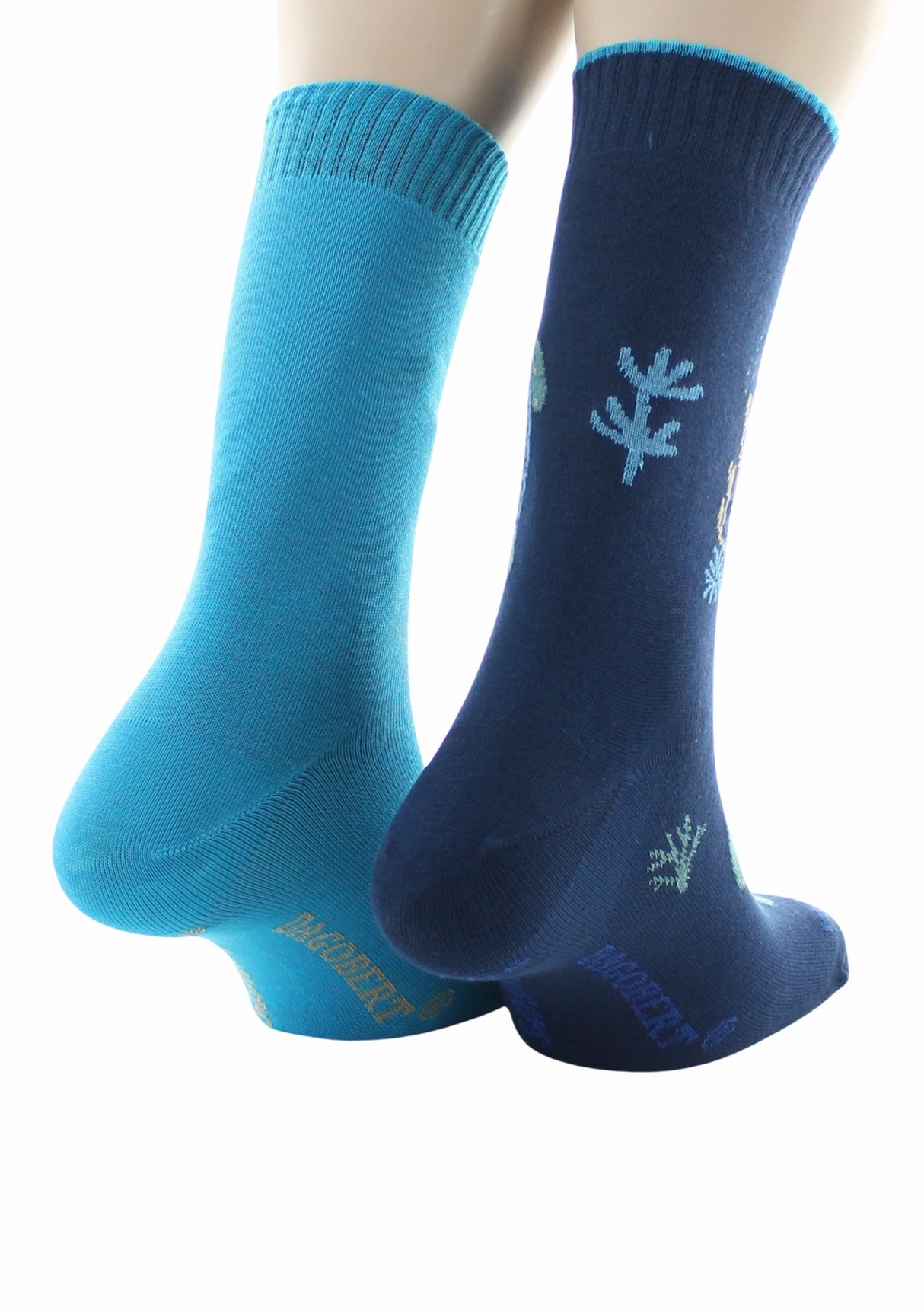 Chaussettes doubles homme Dagobert Tortue Bleu/Turquoise BLEU/TURQUOISE