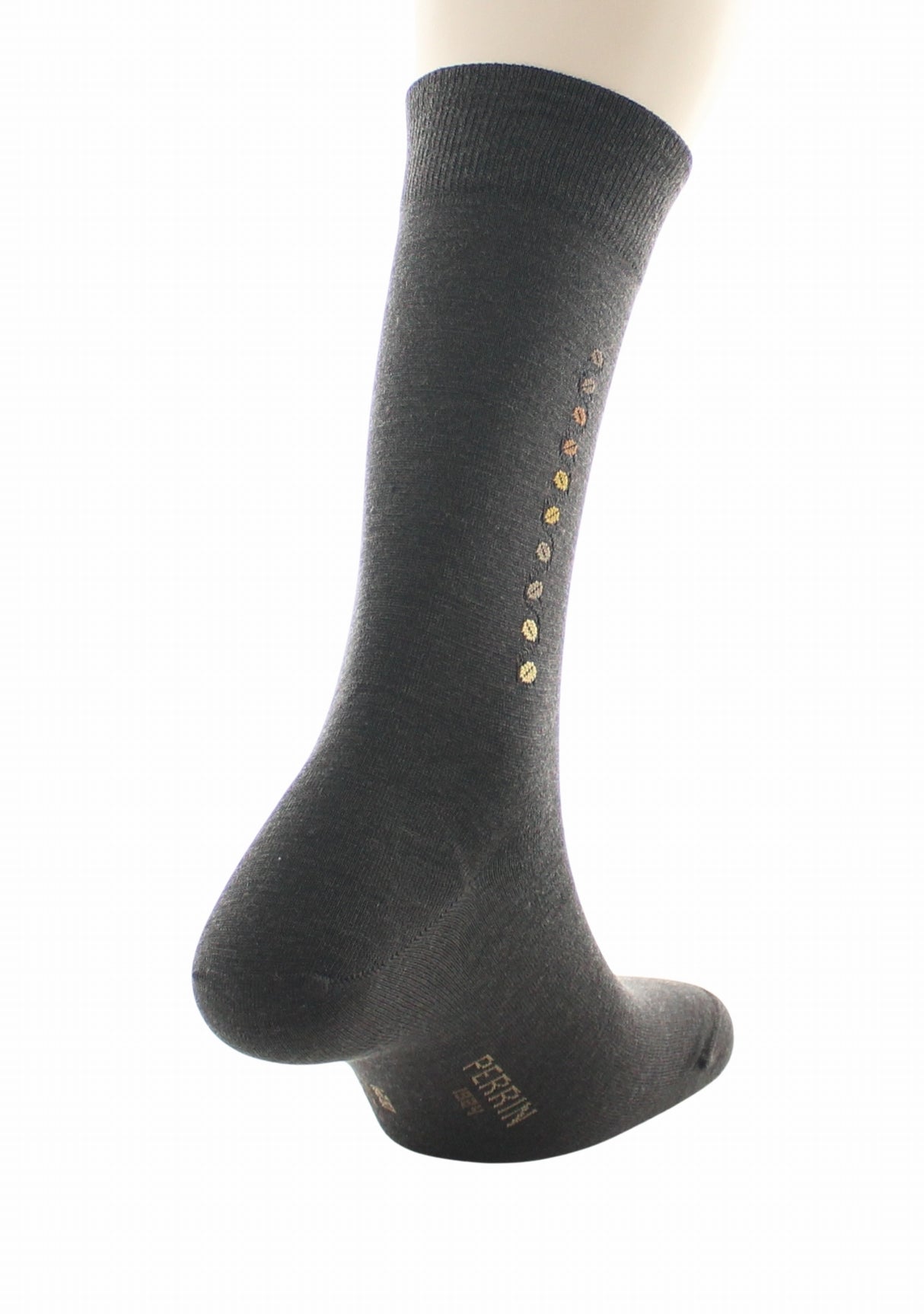 Chaussettes en laine pour homme motif baguette grains de café Marron MARRON