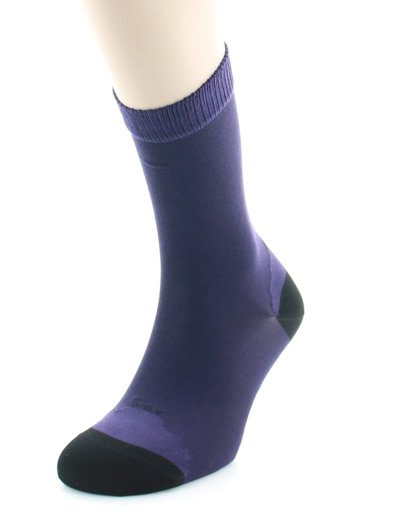 Chaussettes En Soie Cardinal et Noir RAISIN