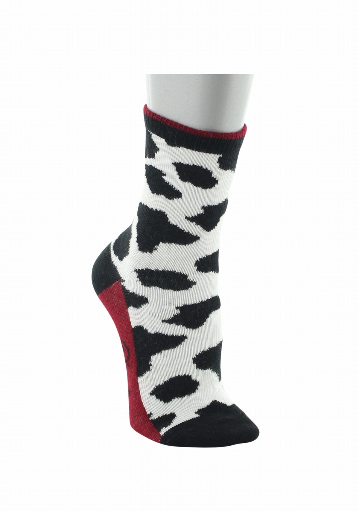Chaussettes enfant Berthe Aux Grands Pieds motif vache noir et blanc NOIR