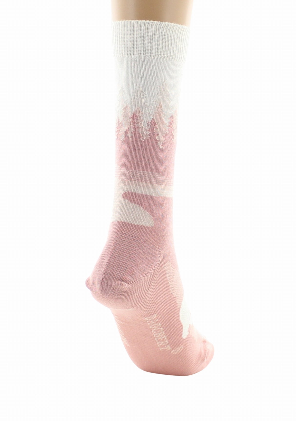 Chaussettes fantaisie femme en coton Dagobert Forêt Rose ROSE