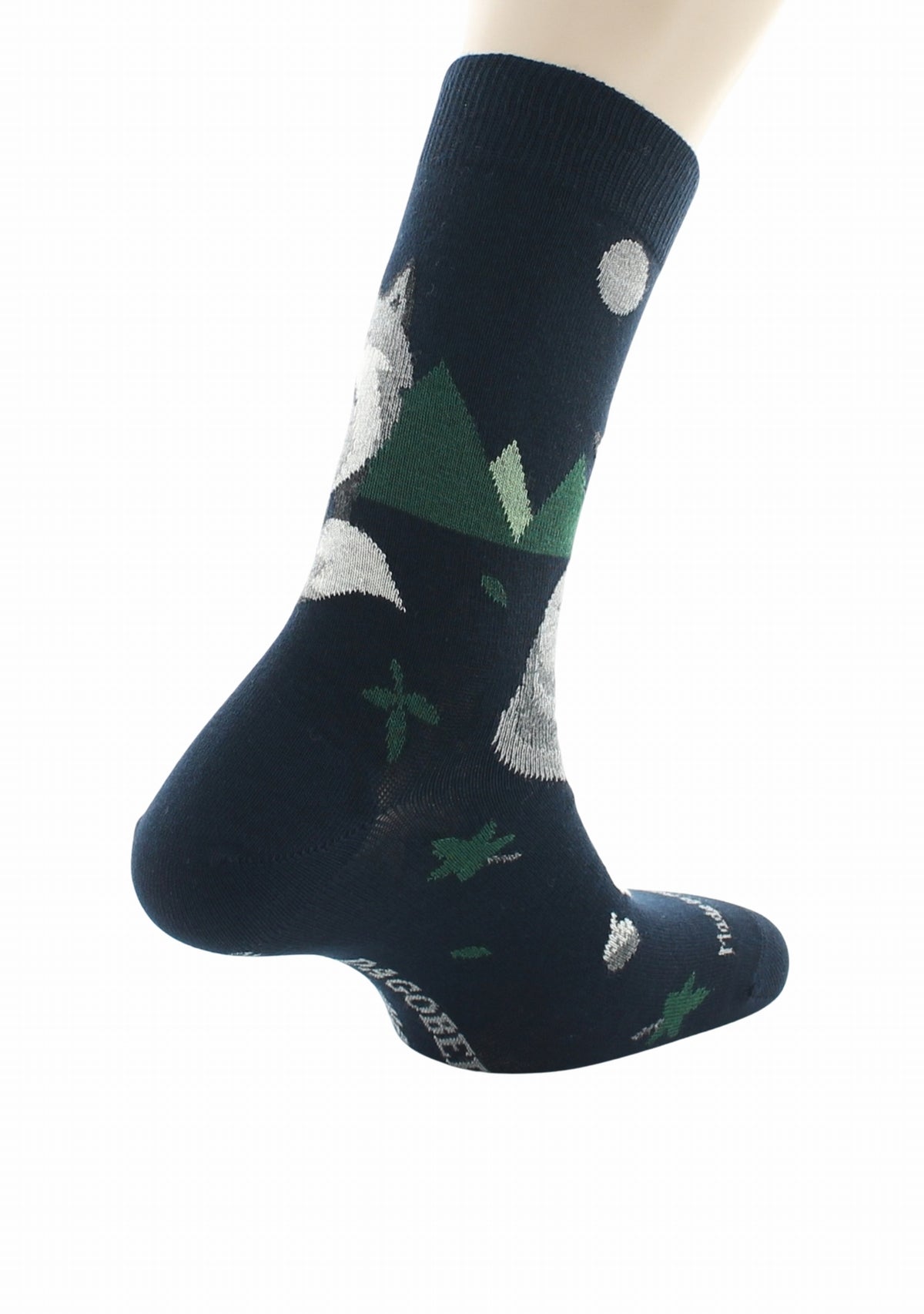 Chaussettes fantaisie homme en coton Renard Marine MARINE