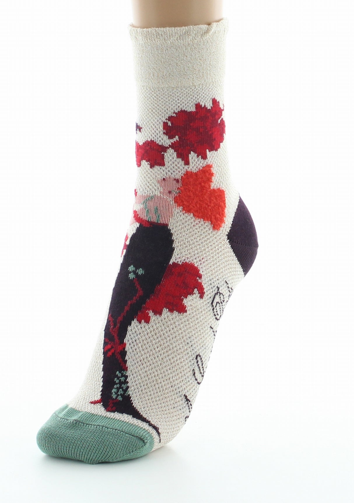Chaussettes femme coton la Femme et l'Oiseau IVOIRE