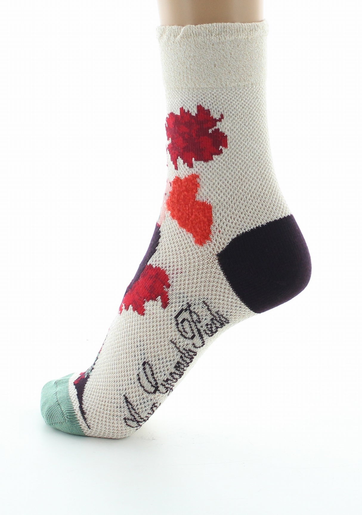 Chaussettes femme coton la Femme et l'Oiseau IVOIRE