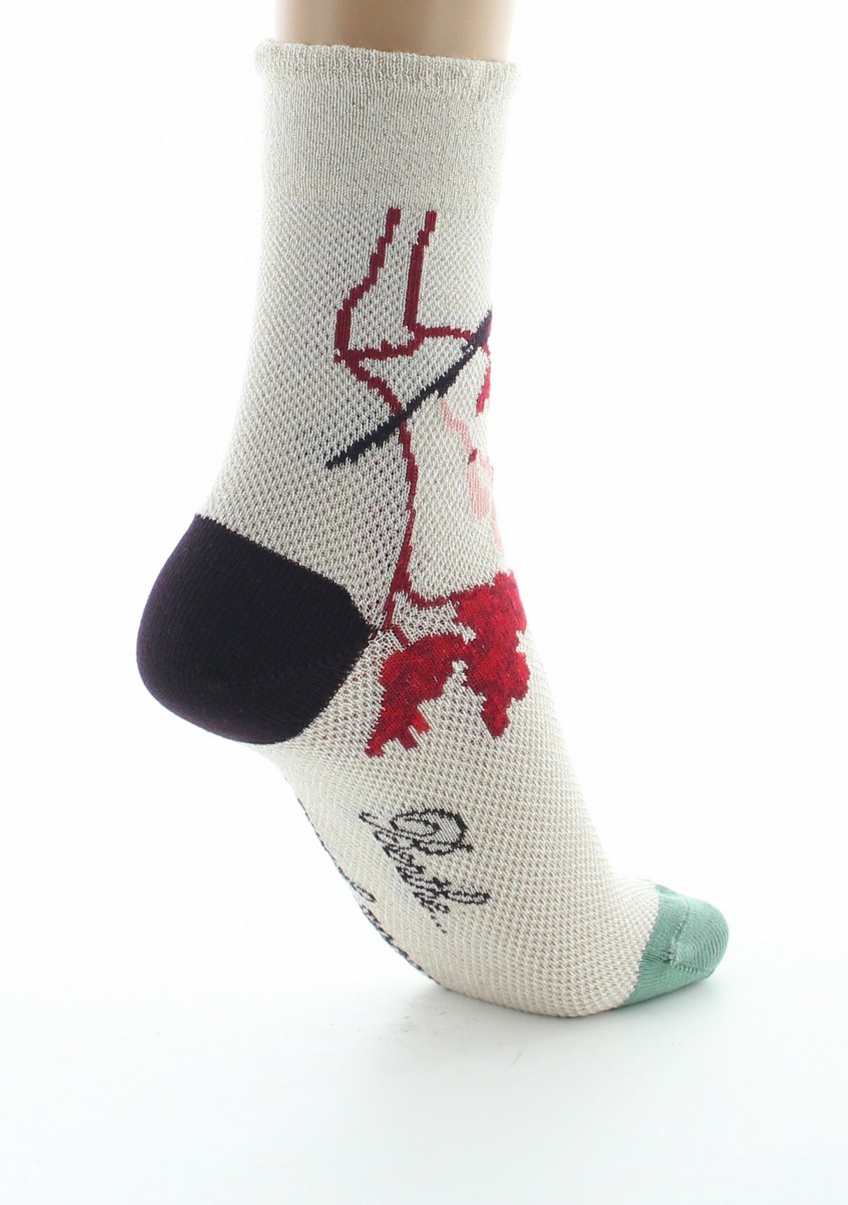 Chaussettes femme coton la Femme et l'Oiseau IVOIRE