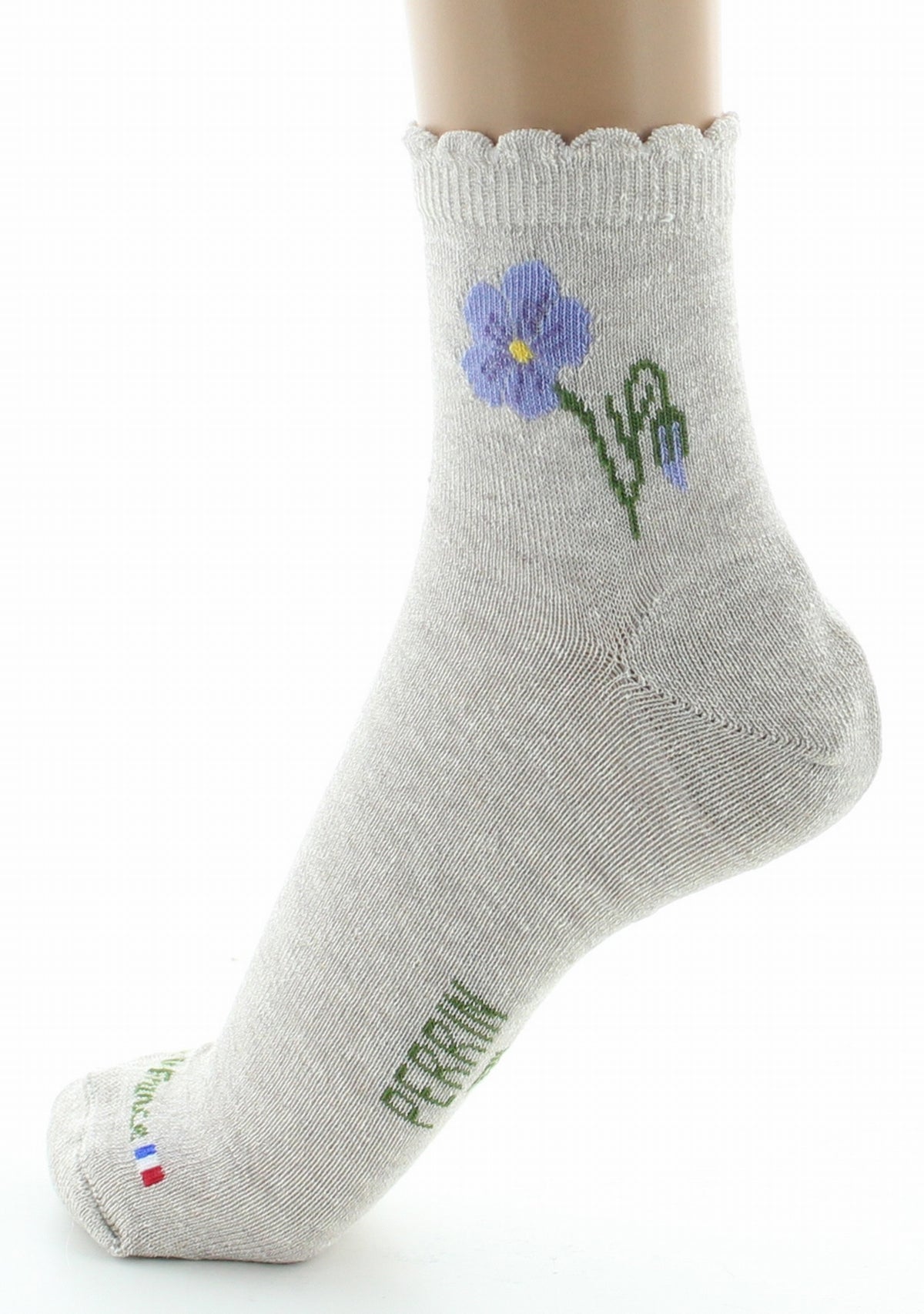 Chaussettes femme Lin fleur de lin beige BEIGE