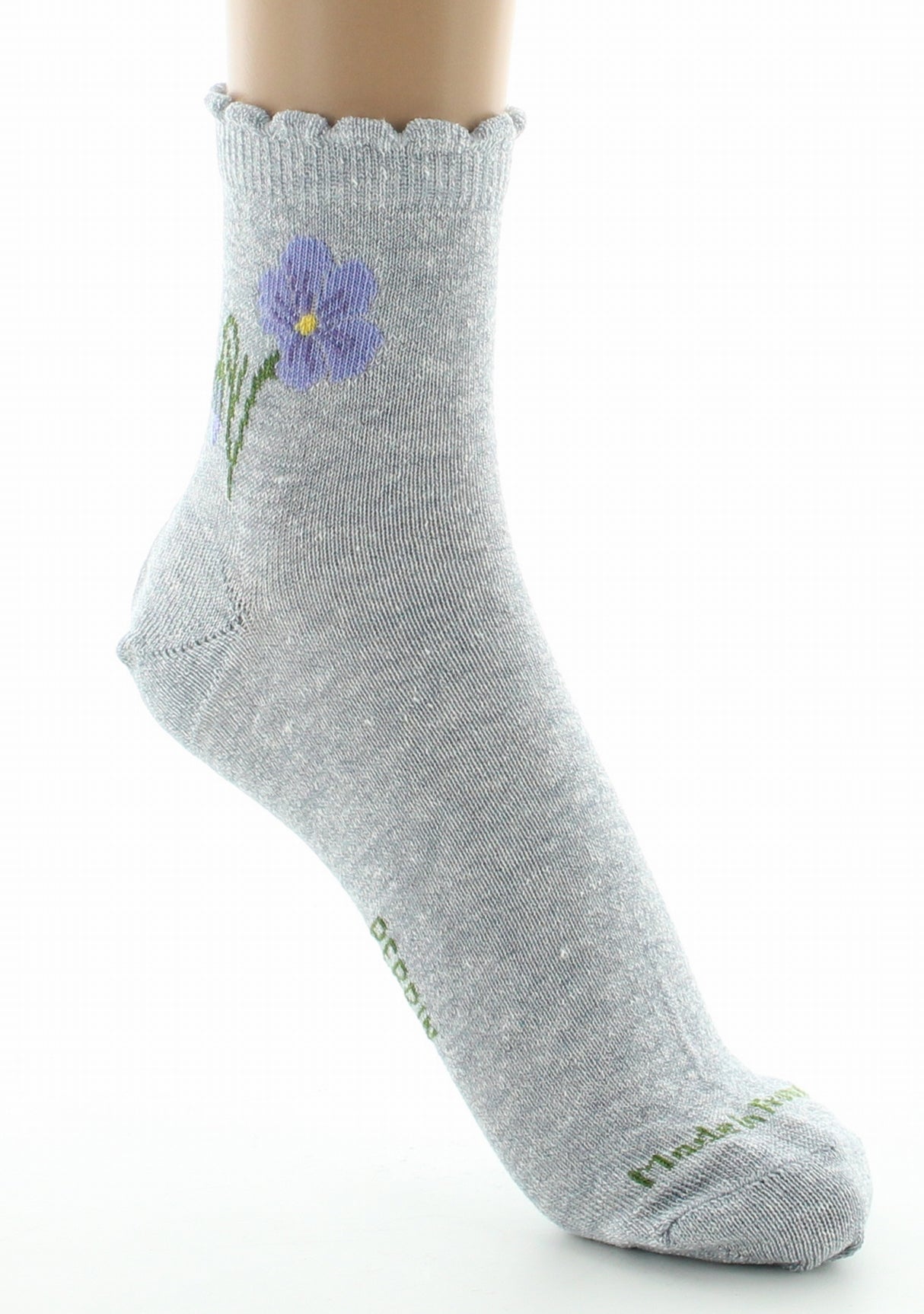 Chaussettes femme Lin fleur de lin jean JEAN
