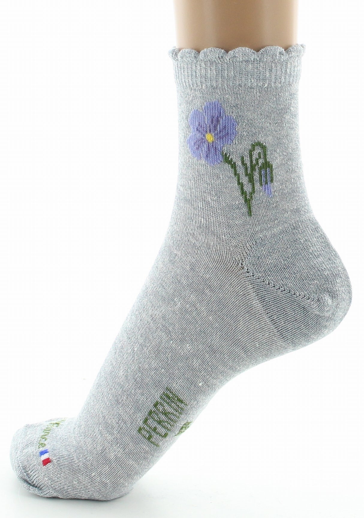 Chaussettes femme Lin fleur de lin jean JEAN