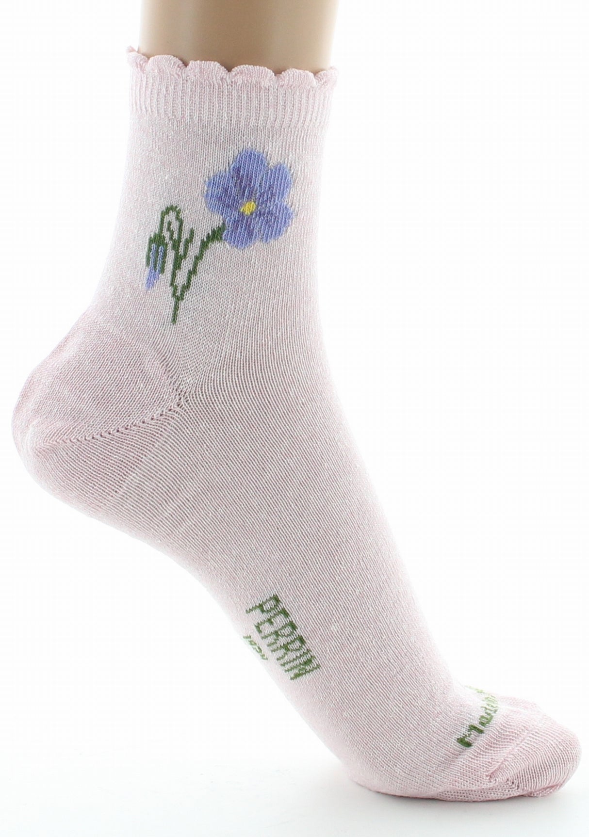 Chaussettes femme Lin fleur de lin rose ROSE