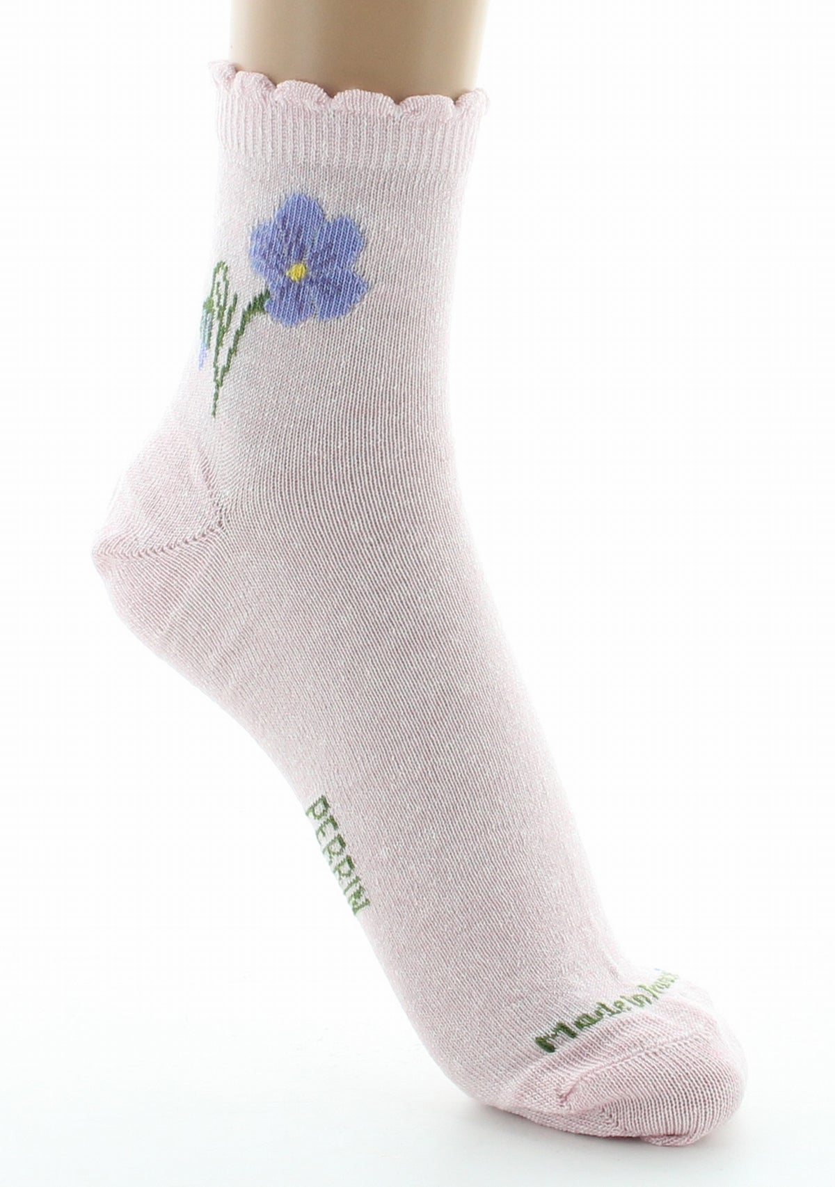Chaussettes femme Lin fleur de lin rose ROSE