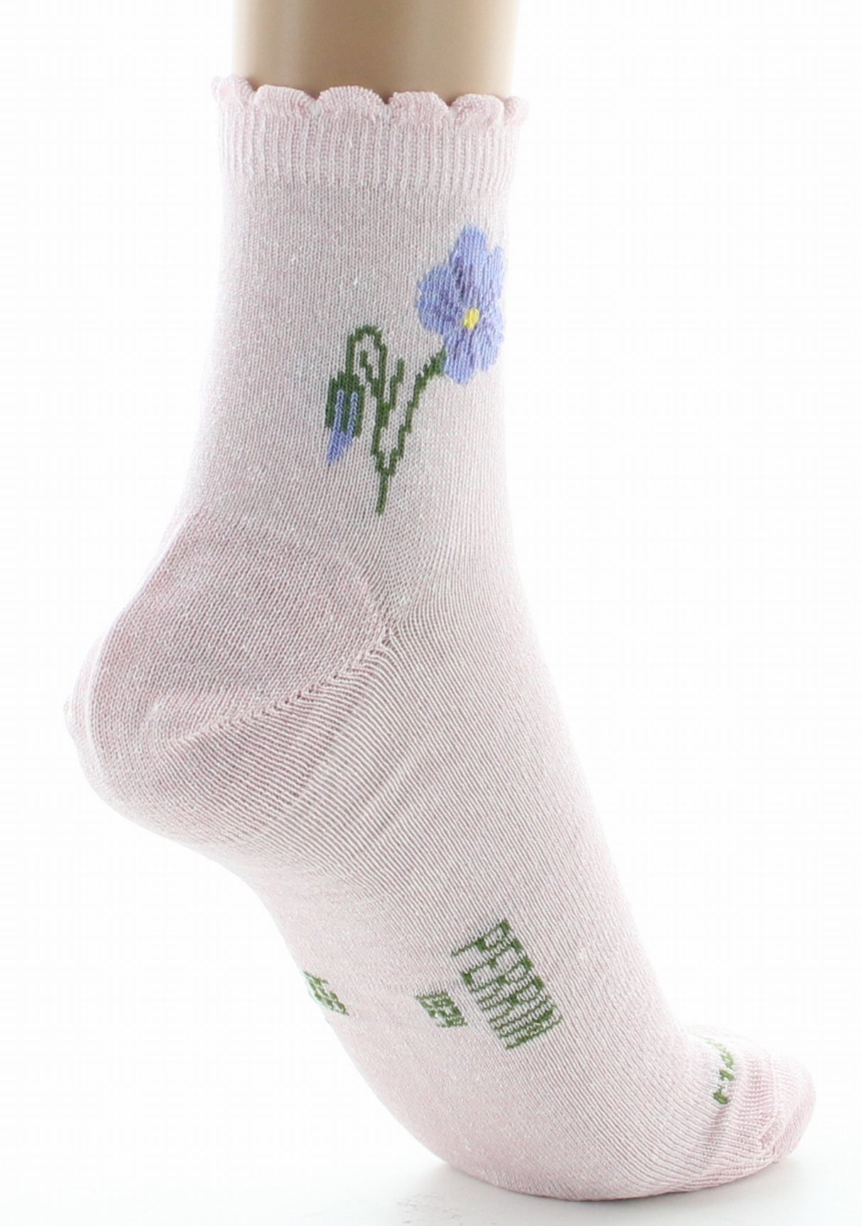 Chaussettes femme Lin fleur de lin rose ROSE