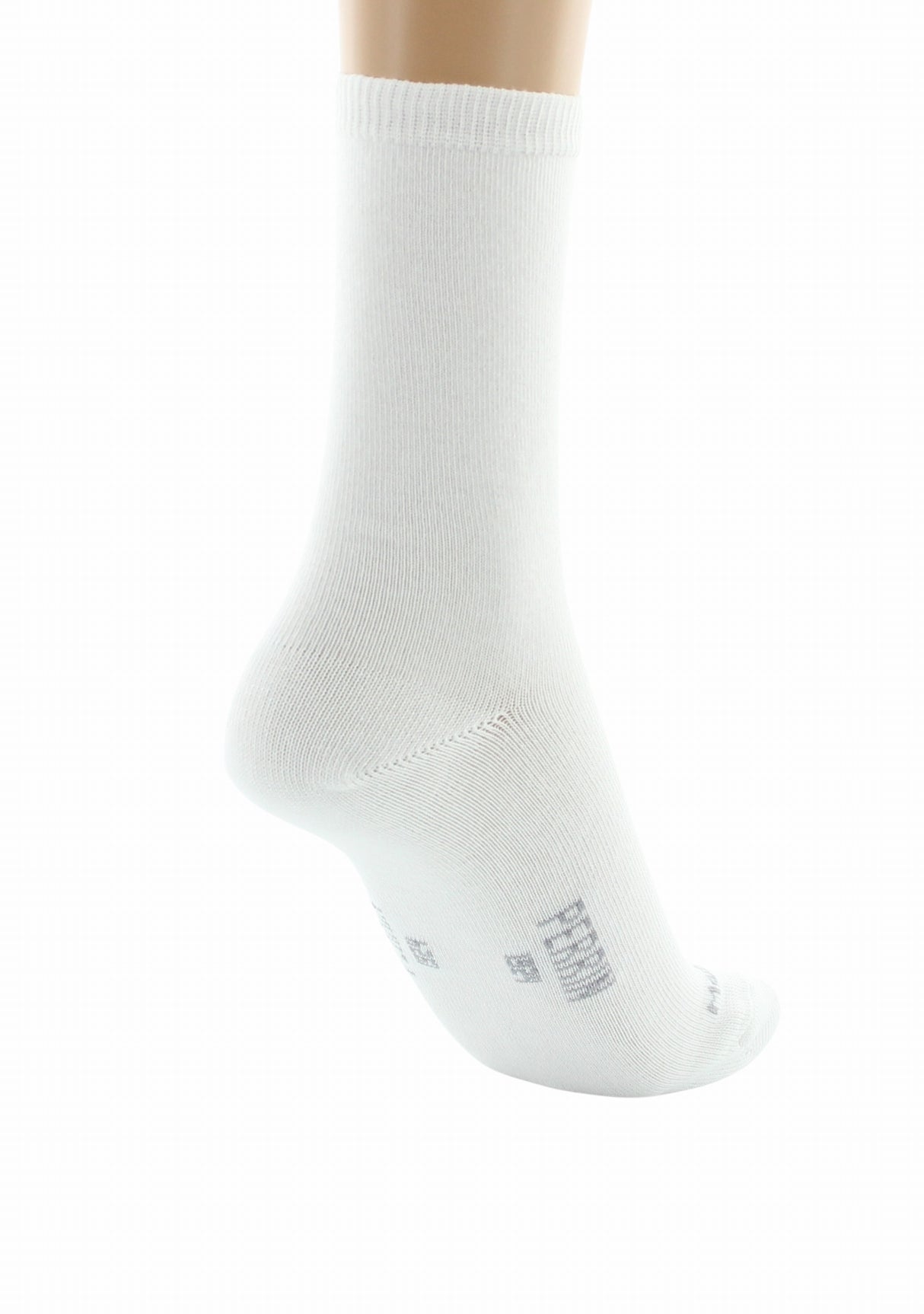 Chaussettes femme Perrin 1924 coton longues fibres Blanc BLANC