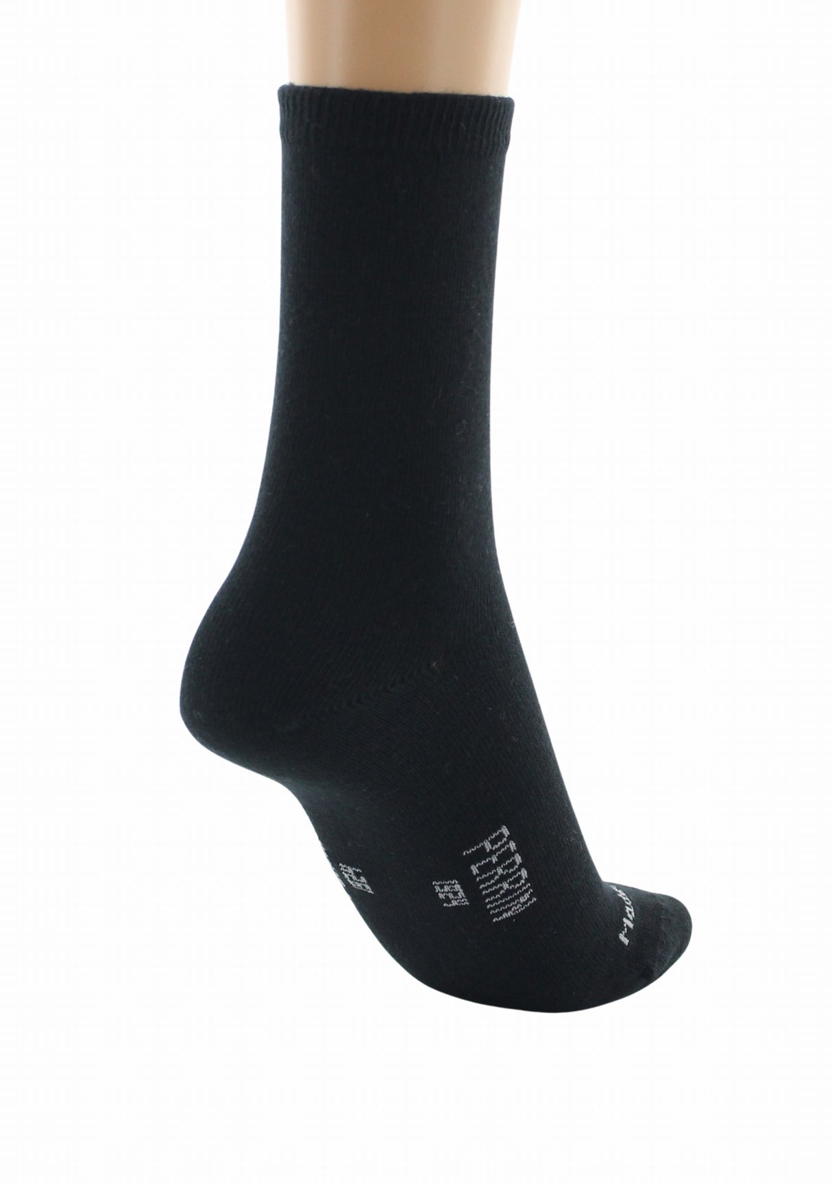 Chaussettes femme Perrin 1924 coton longues fibres Noir NOIR