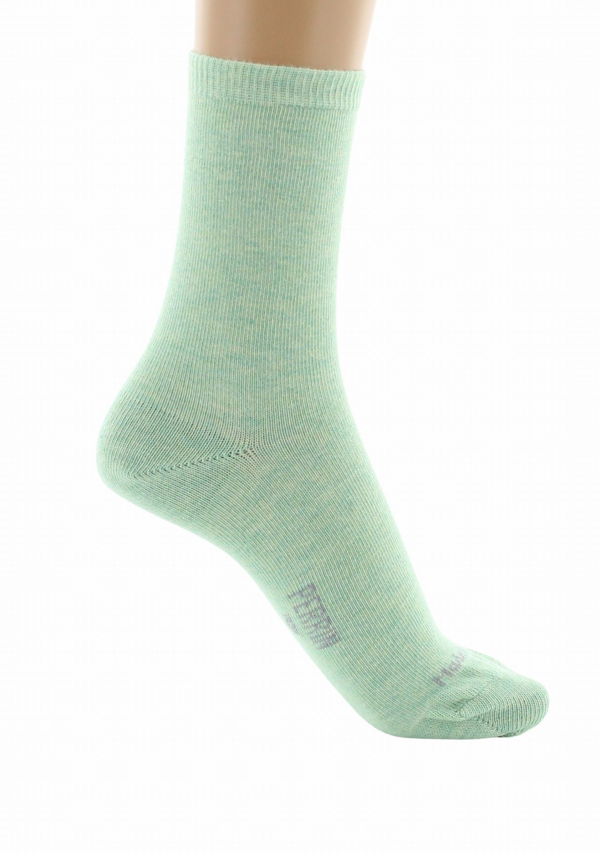 Chaussettes femme Perrin 1924 coton longues fibres Vert VERT