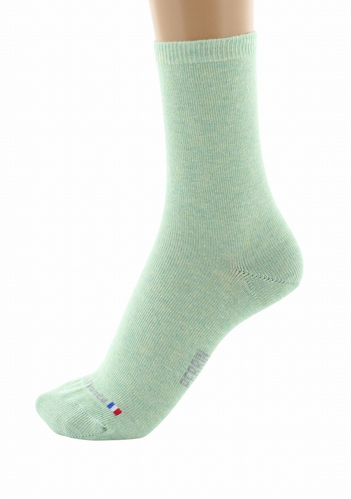 Chaussettes femme Perrin 1924 coton longues fibres Vert VERT