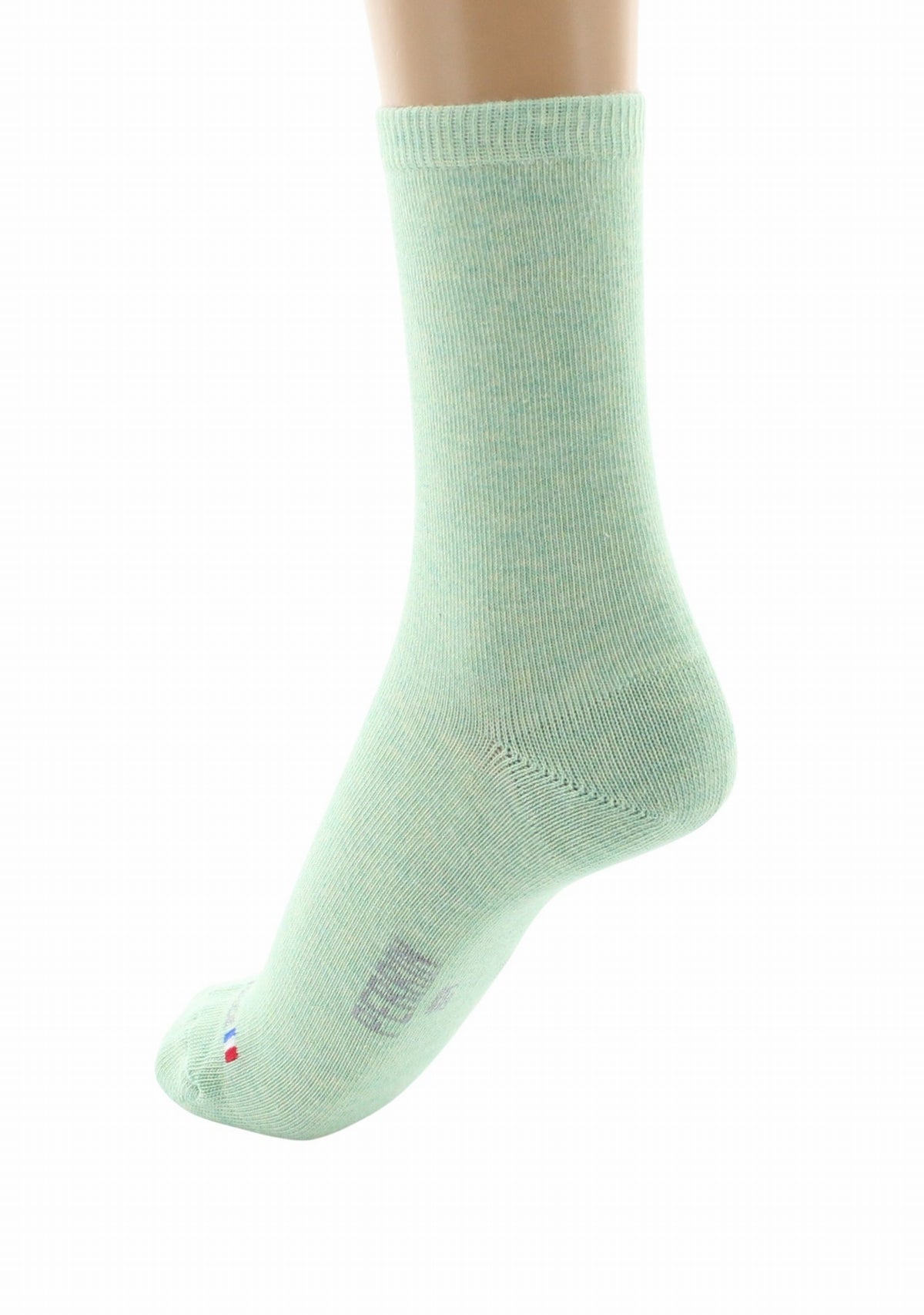 Chaussettes femme Perrin 1924 coton longues fibres Vert VERT