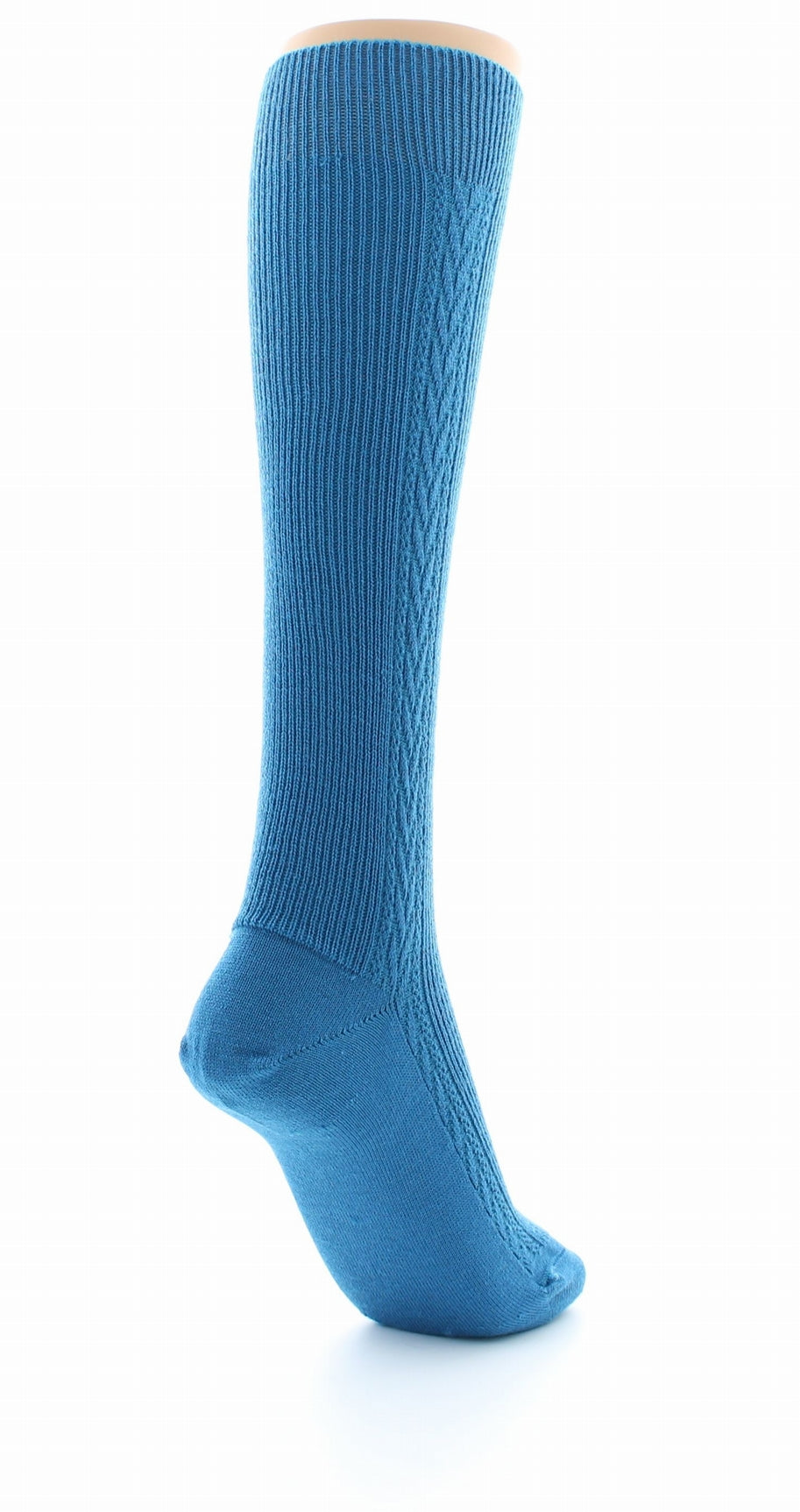 Chaussettes hautes en laine peignée mélangée TURQUOISE