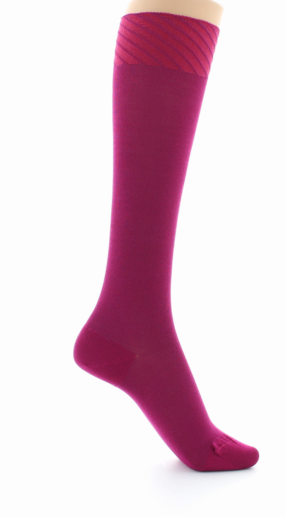 Chaussettes hautes en soie naturelle FUSHIA