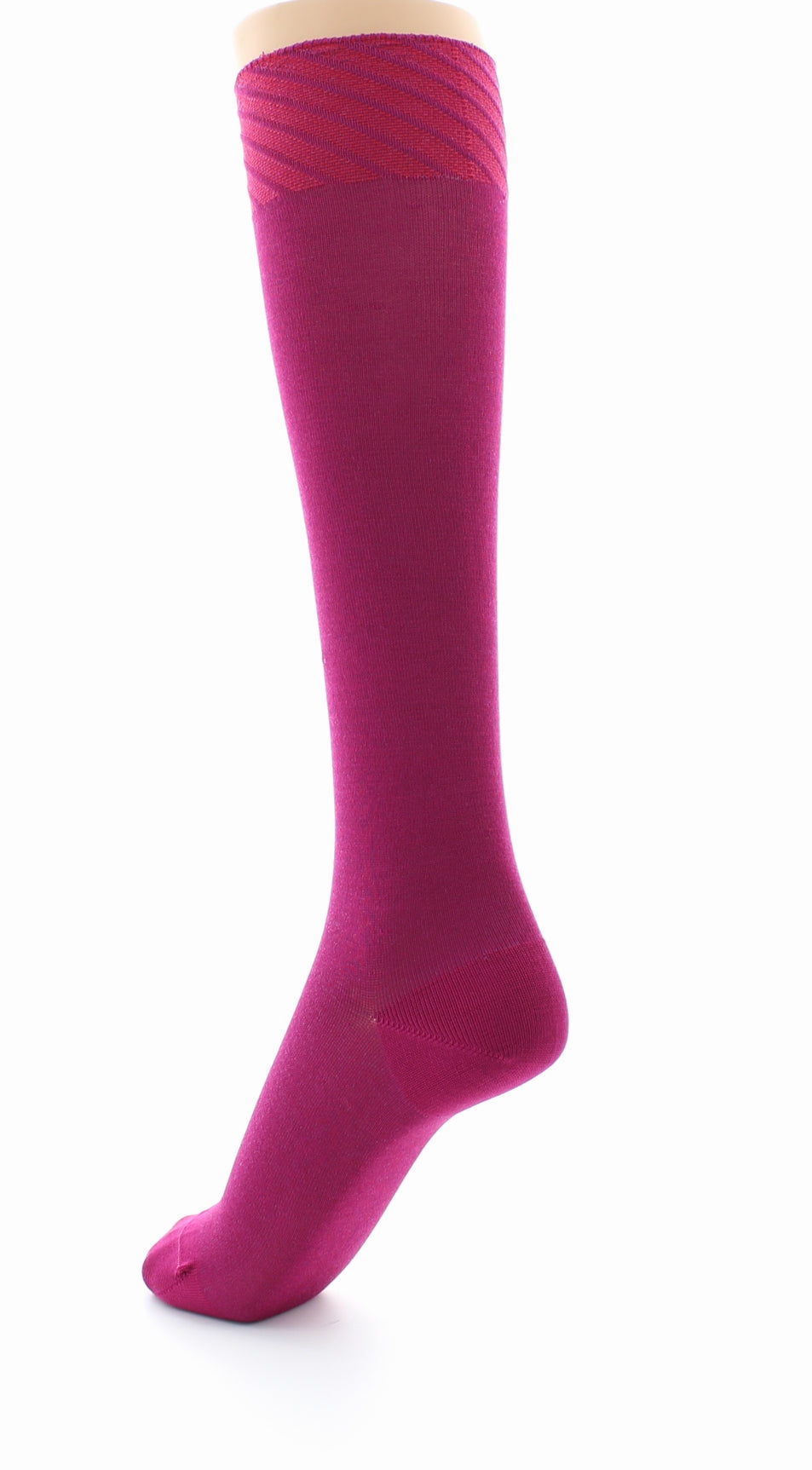 Chaussettes hautes en soie naturelle FUSHIA