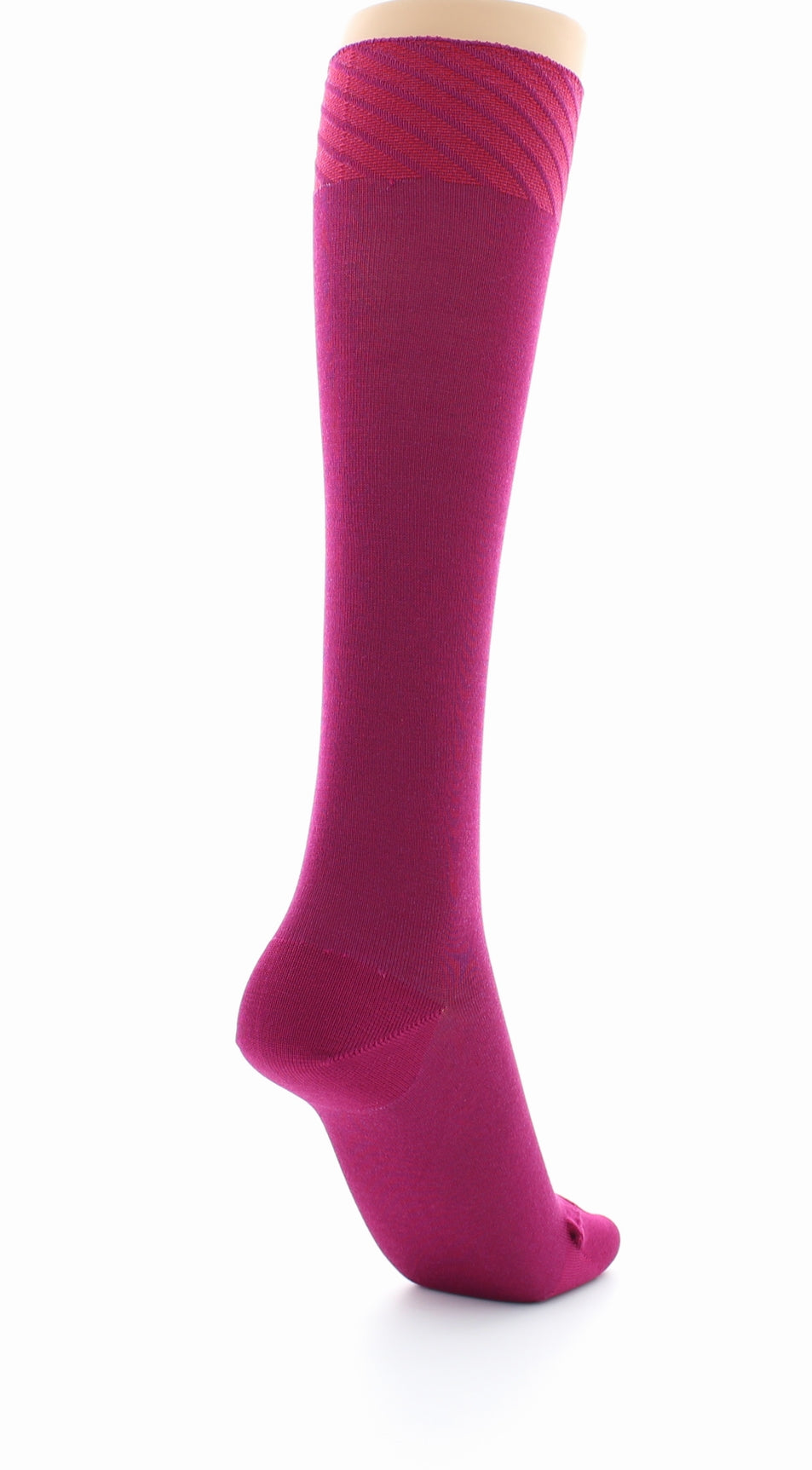 Chaussettes hautes en soie naturelle FUSHIA