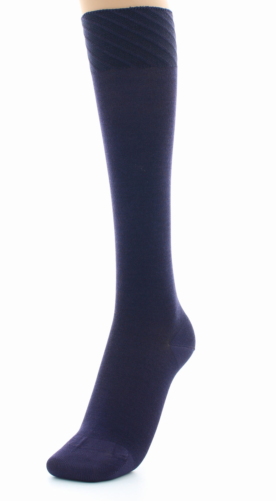 Chaussettes hautes en soie naturelle VATICAN