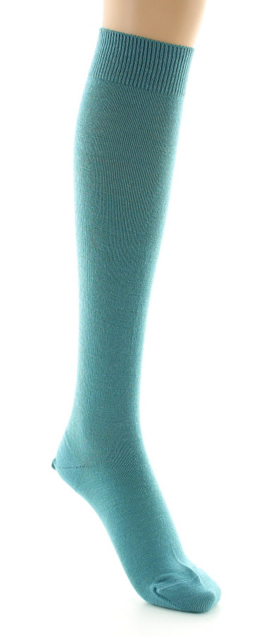 Chaussettes hautes femme en laine peignée mélangée à maille unie EPICEA