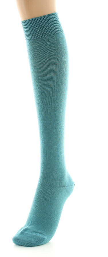 Chaussettes hautes femme en laine peignée mélangée à maille unie EPICEA