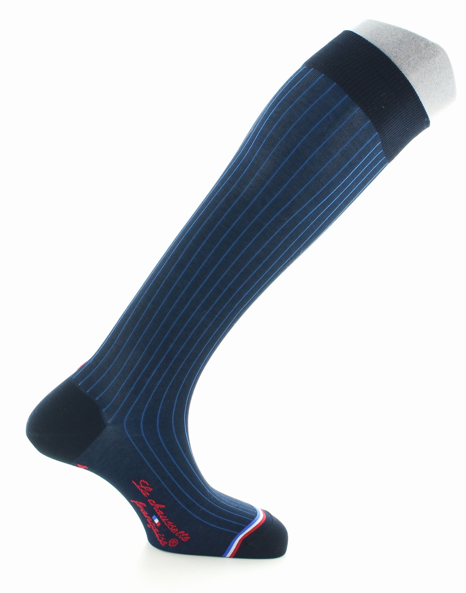 Chaussettes hautes homme Orsay en coton fil d'Écosse Marine/Bleu