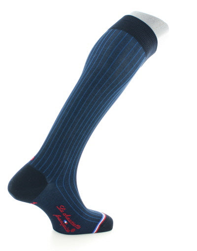 Chaussettes hautes homme Orsay en coton fil d'Écosse Marine/Bleu