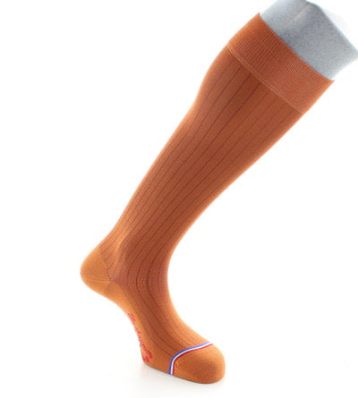 Chaussettes hautes Lido Terre de Sienne