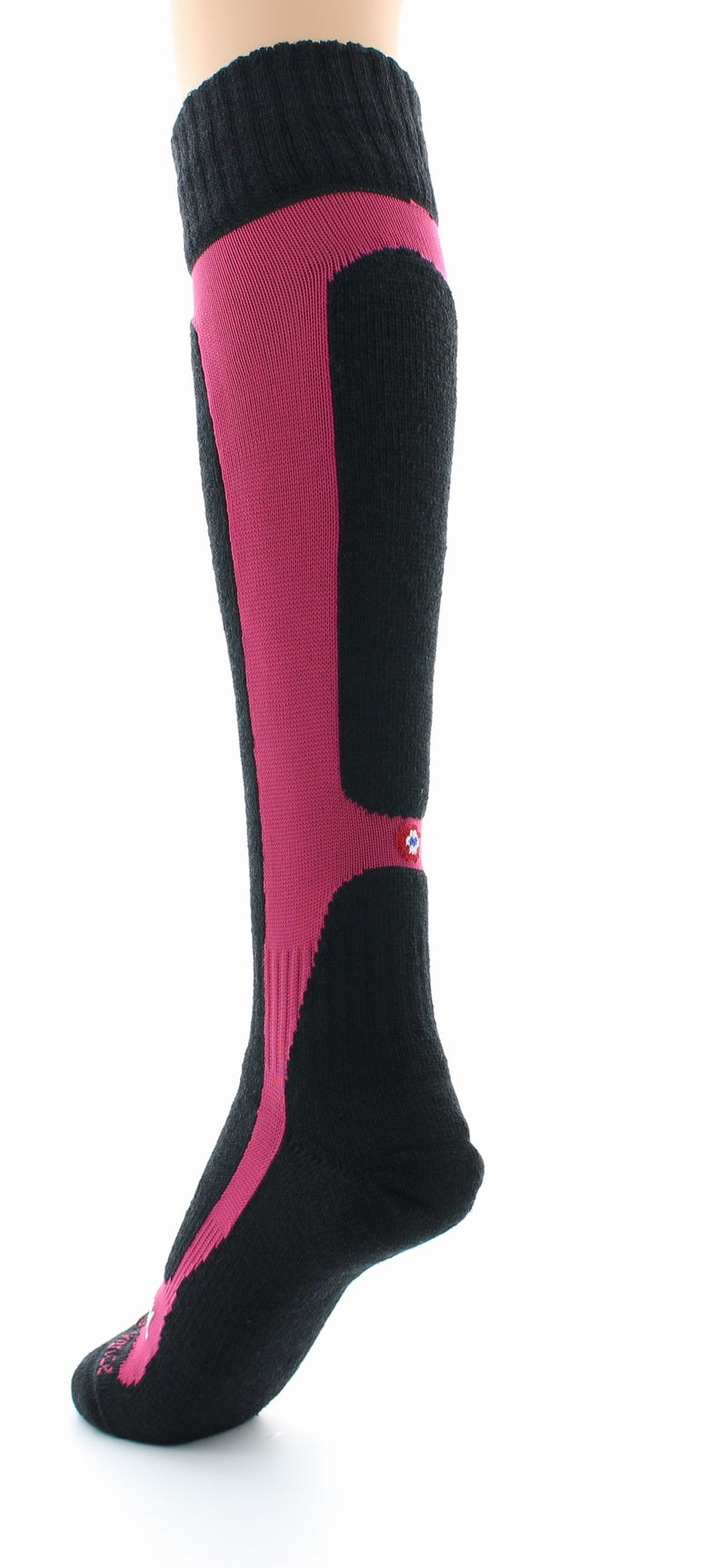 Chaussettes hautes mixtes Pro en laine peignée mélangée VIEUX ROSE