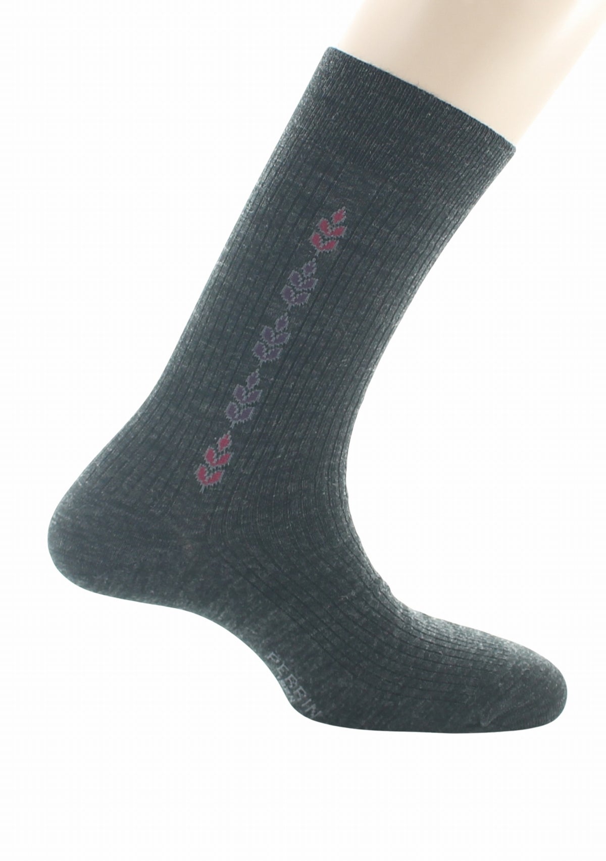 Chaussettes homme Confort en laine peignée Baguette Anthracite - Perrin ANTHRACITE