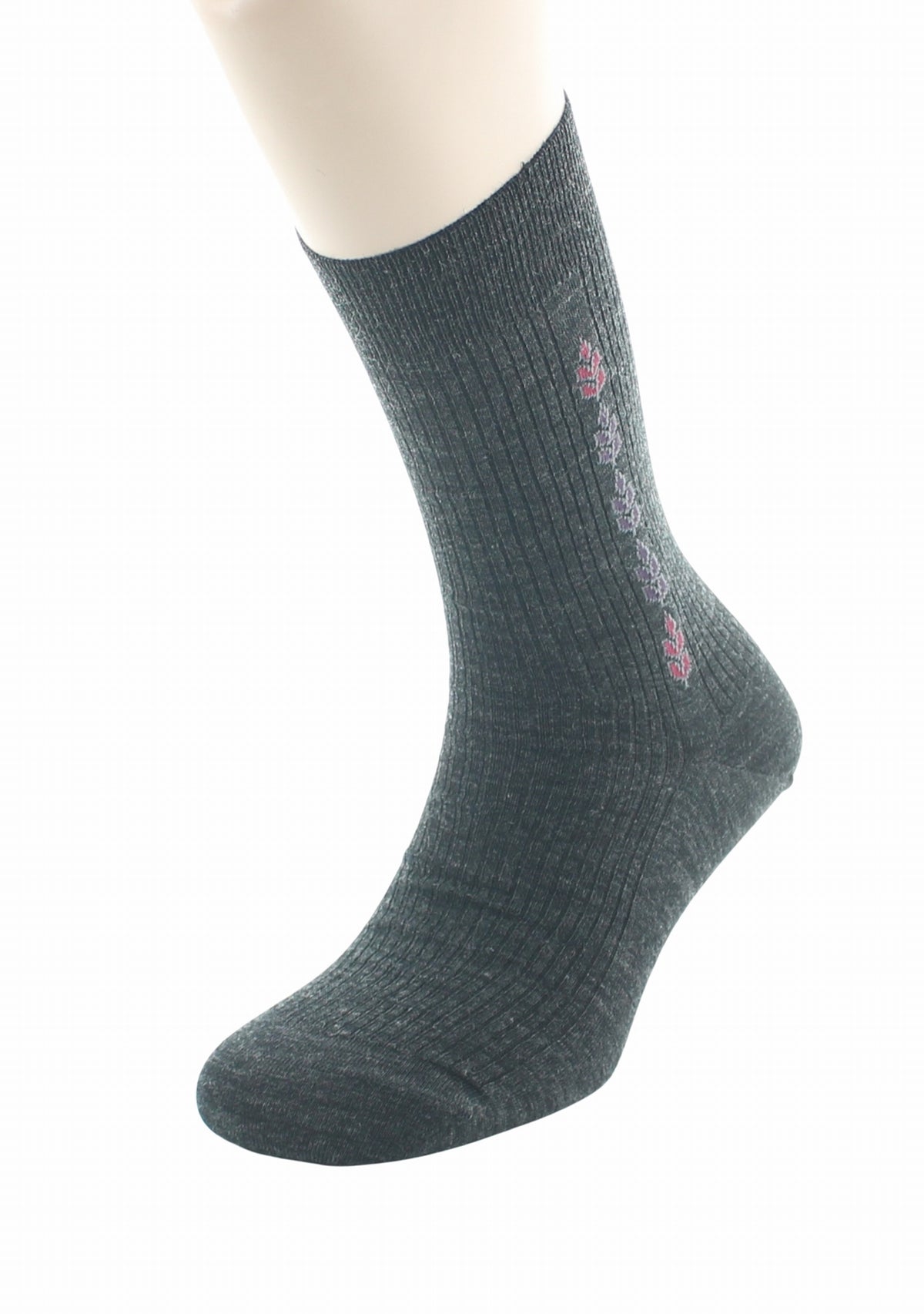 Chaussettes homme Confort en laine peignée Baguette Anthracite - Perrin ANTHRACITE