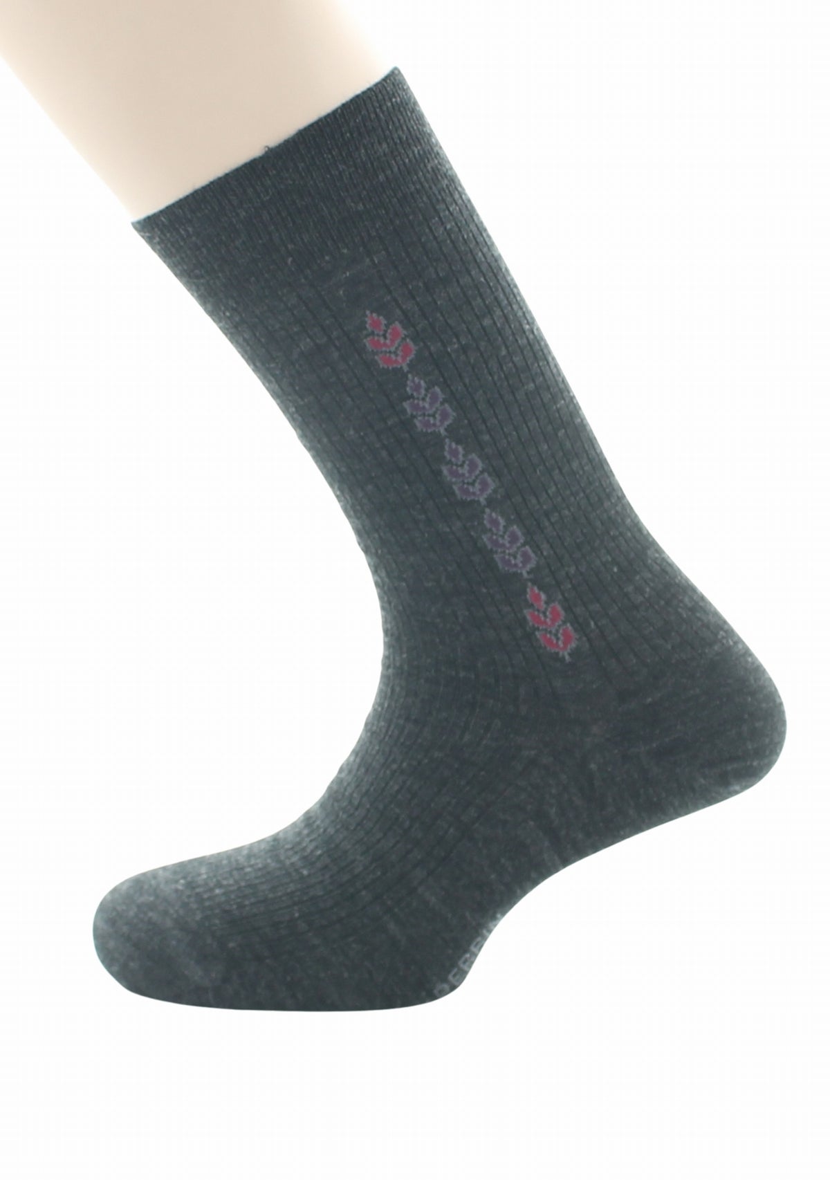 Chaussettes homme Confort en laine peignée Baguette Anthracite - Perrin ANTHRACITE