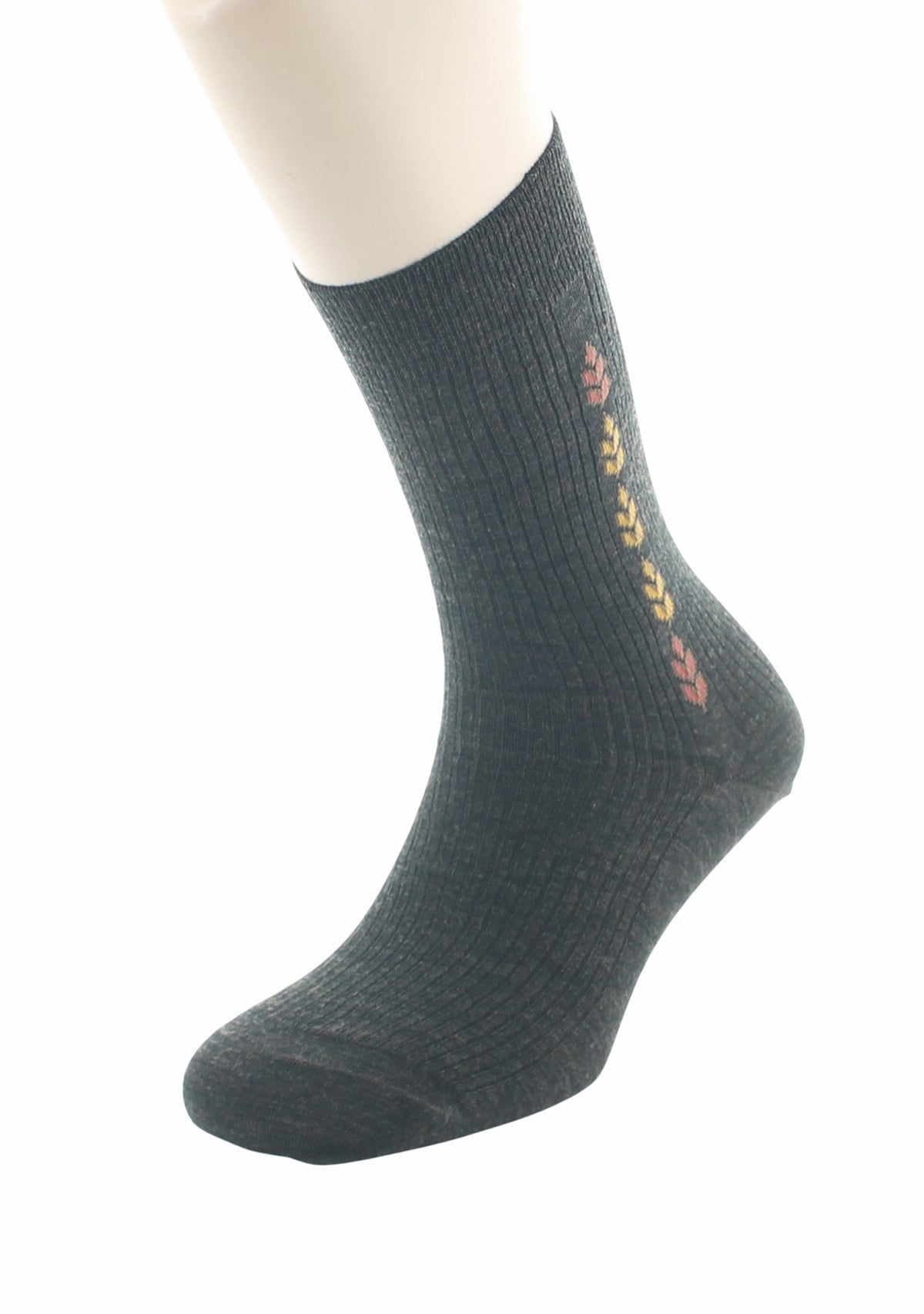 Chaussettes homme Confort en laine peignée Baguette Marron - Perrin MARRON