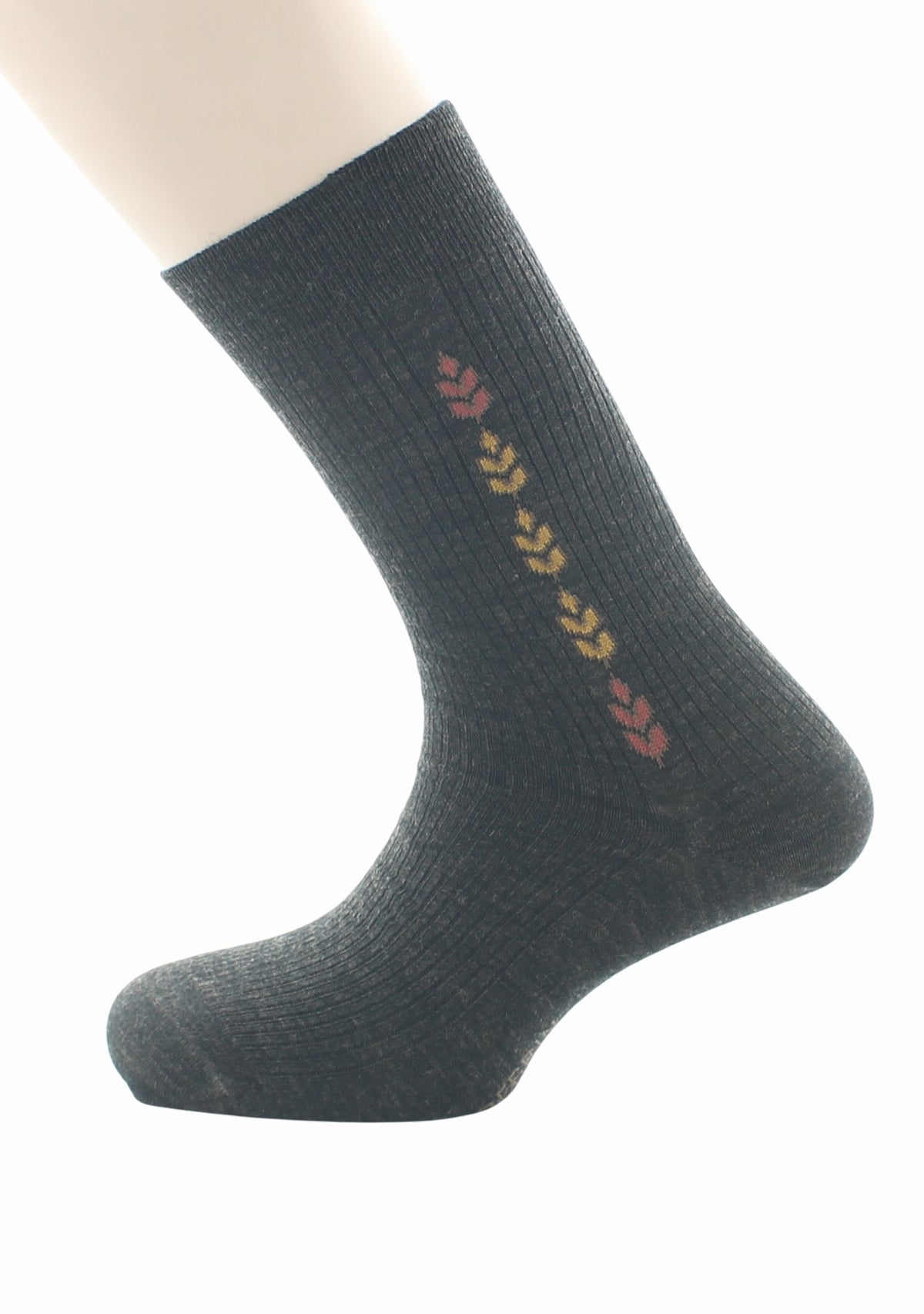 Chaussettes homme Confort en laine peignée Baguette Marron - Perrin MARRON