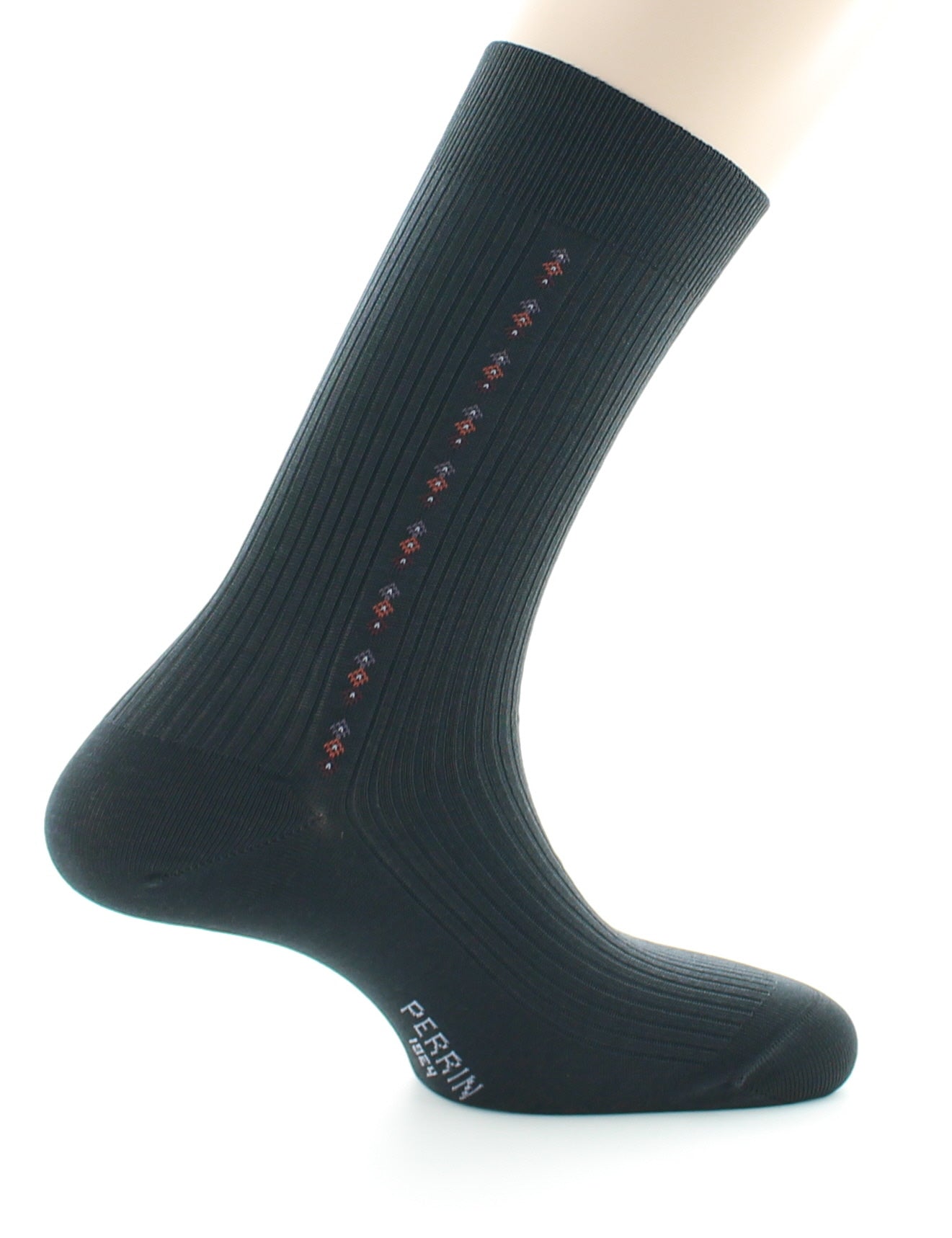 Chaussettes homme Confort Fantaisie Baguette en Coton fil d'Écosse ANTHRACITE