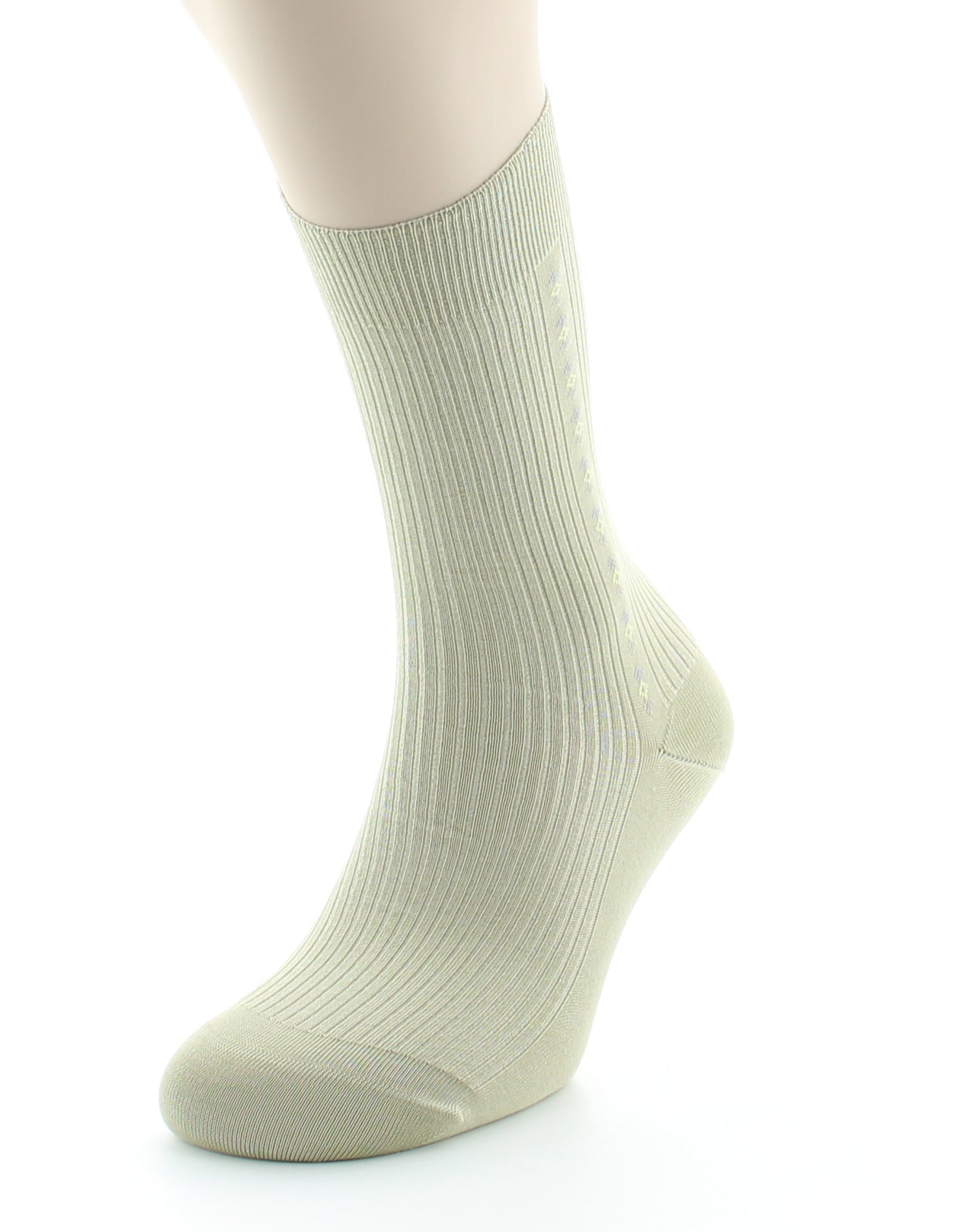 Chaussettes homme Confort Fantaisie Baguette en Coton fil d'Écosse TILLEUL