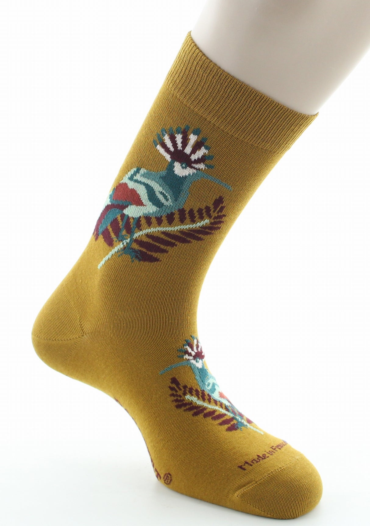 Chaussettes homme coton colibri moutarde MOUTARDE