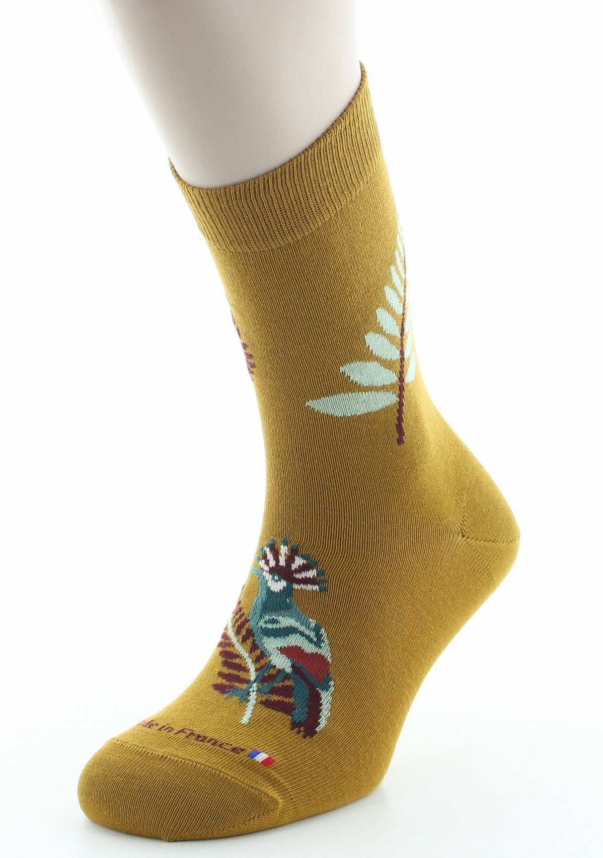 Chaussettes homme coton colibri moutarde MOUTARDE